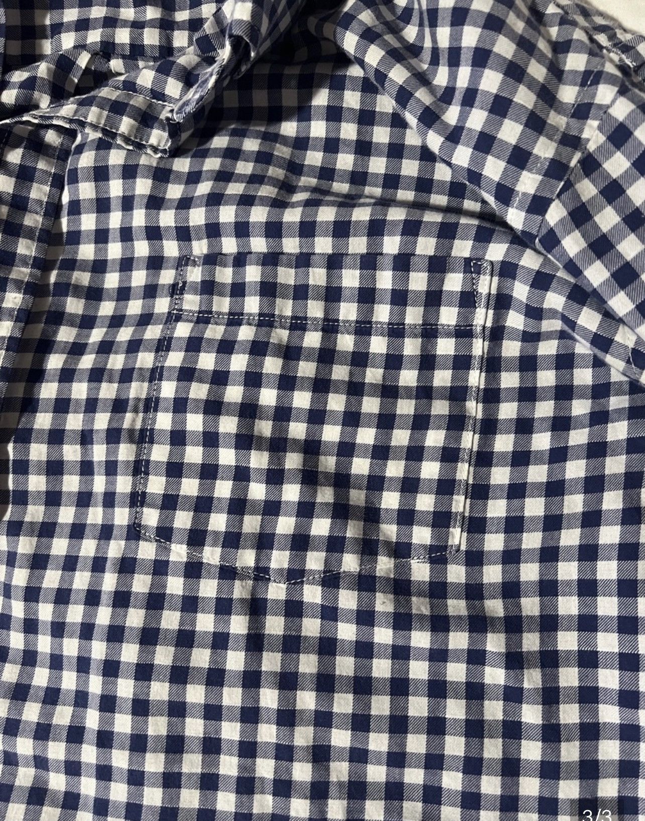 Peter Millar Peter Millar Navy and White Button Up Shirt Size US L / EU 52-54 / 3 - 3 Thumbnail