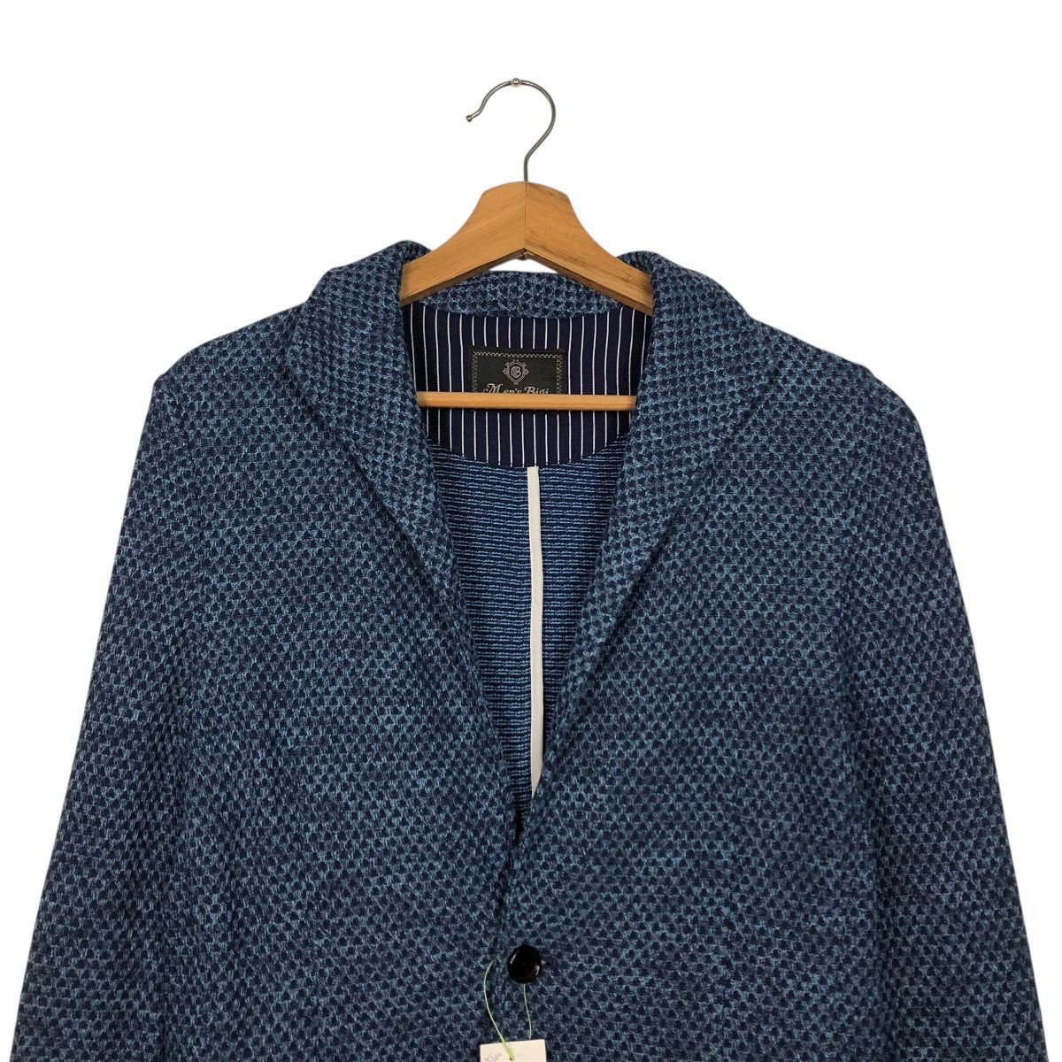 Japanese Brand Men’s Bigi Japan Knit Jacket – Textured Navy Size US M / EU 48-50 / 2 - 4 Thumbnail