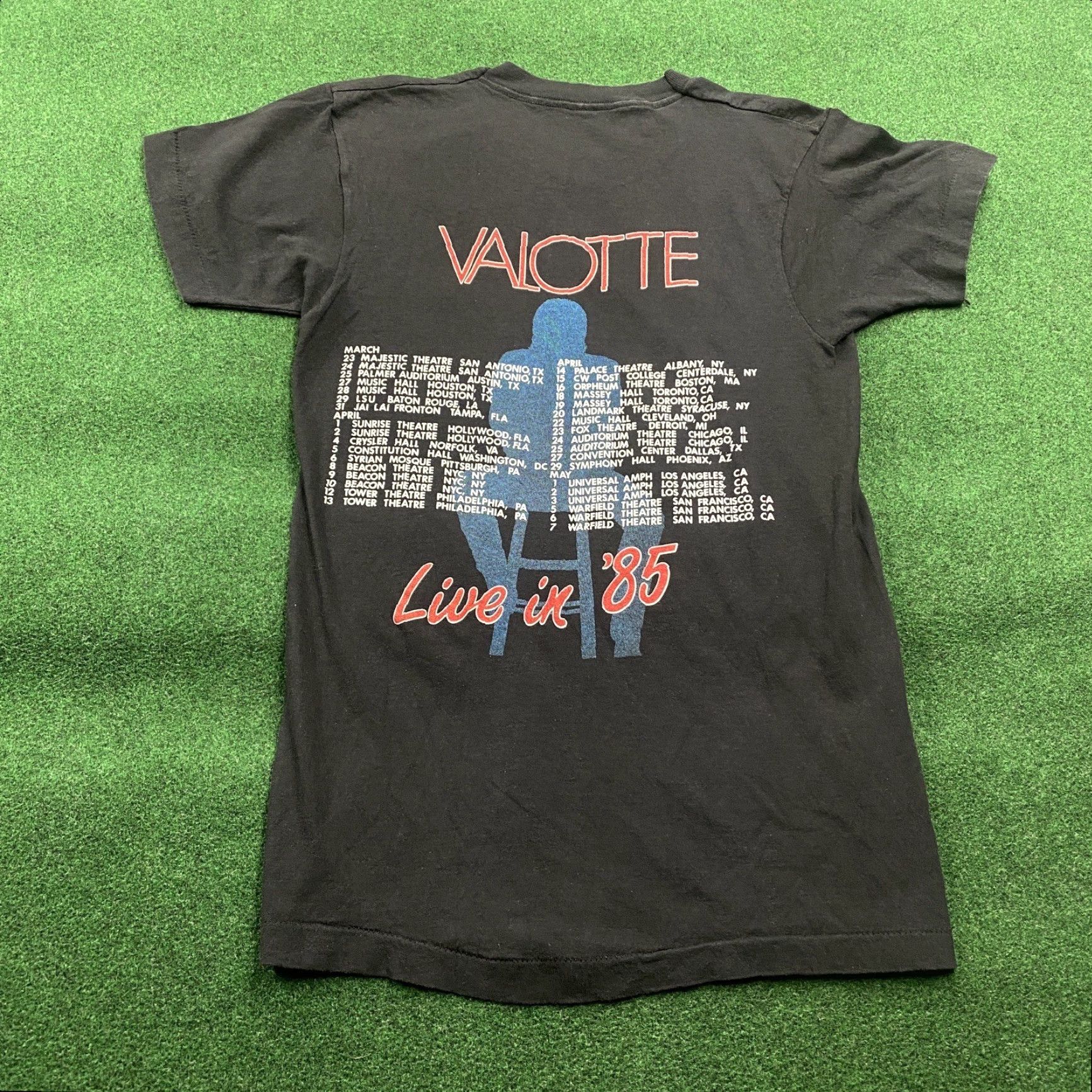 Vintage VINTAGE Julian Lennon Shirt Mens M Black 80S Valotte Rock Pop Band Tee 1985 USA Size US M / EU 48-50 / 2 - 3 Thumbnail