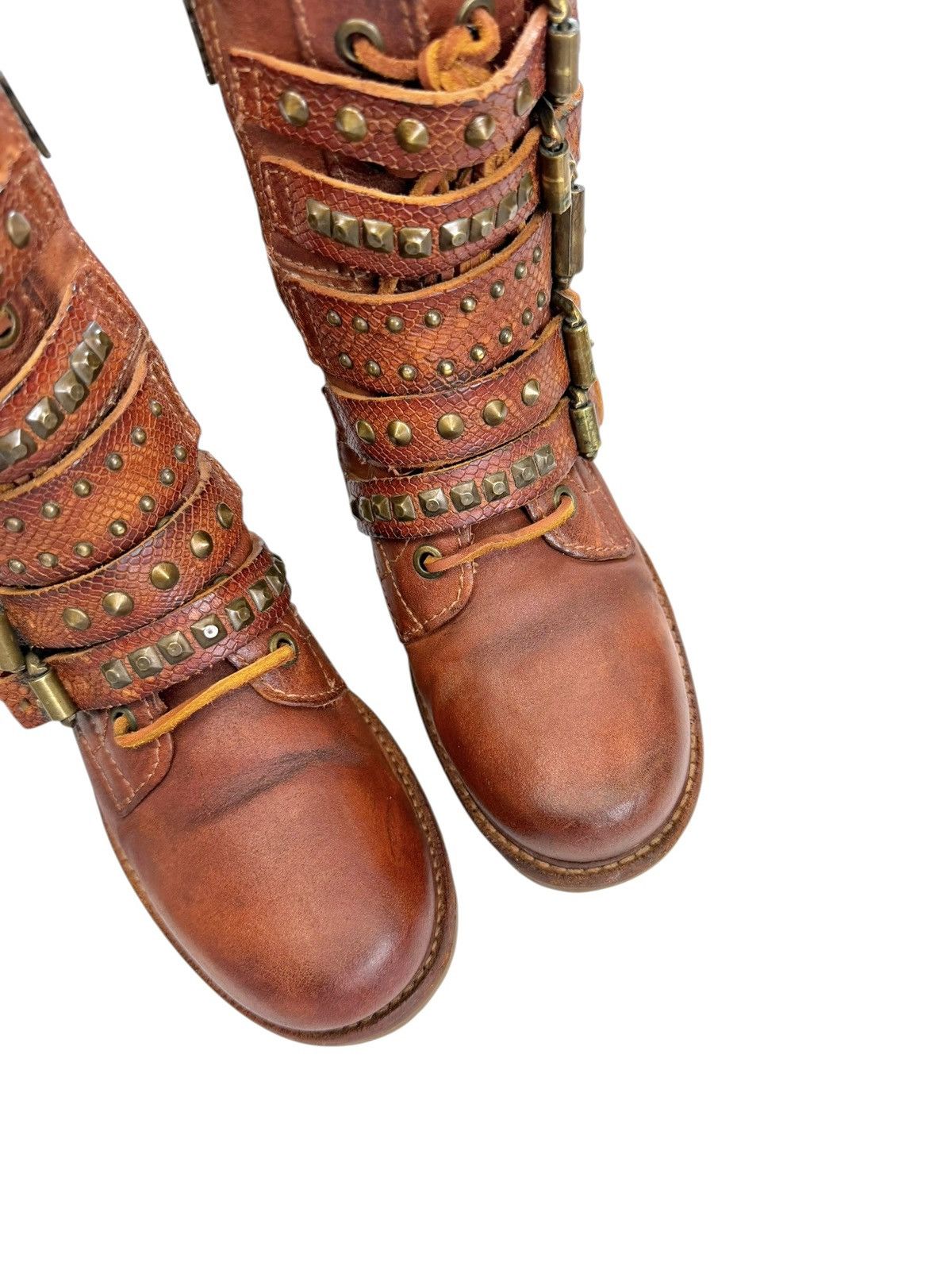 A.S.98 Vintage A.S. 98 Leather Belted Ankle Avantgarde boots Size US 6 / IT 36 - 8 Thumbnail