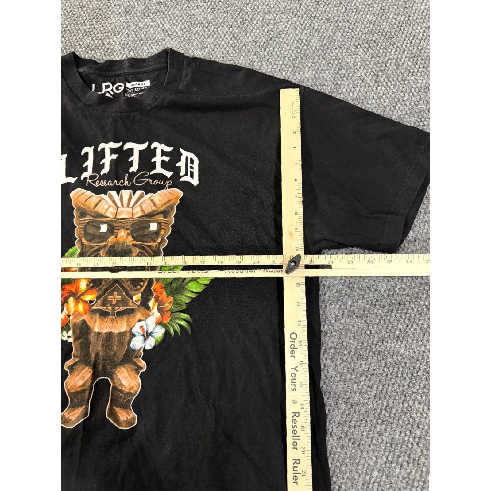 Vintage LRG graphic t shirt mens XL black skull tropical streetwear hiphop culture Shirt Mens XL Black Skull Tropical Streetwear HipHop Culture Size US XL / EU 56 / 4 - 6 Thumbnail