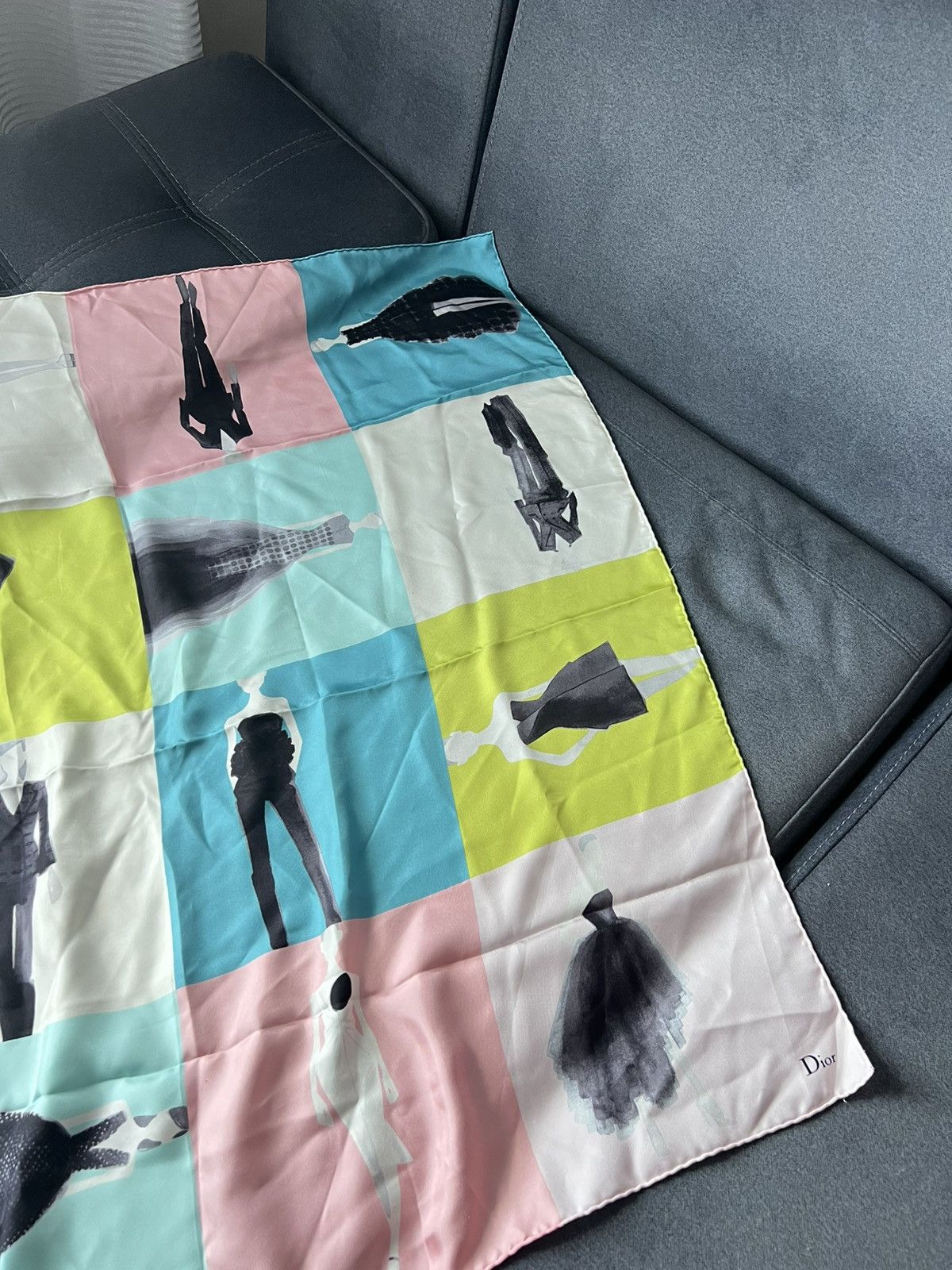 Dior Mats Gustafson Dior Silk Scarf Size ONE SIZE - 4 Thumbnail
