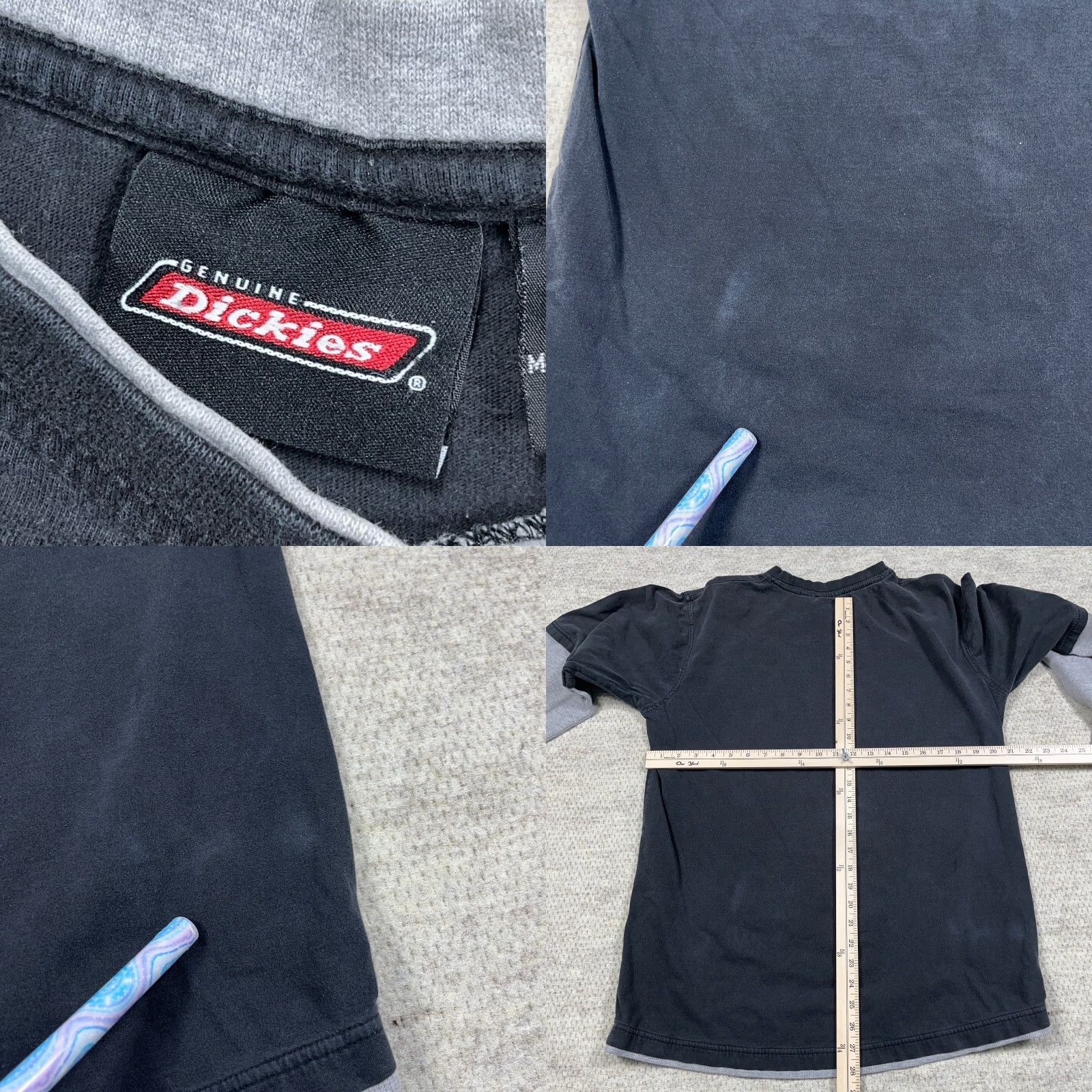 Dickies VINTAGE Dickies Shirt Men XL Black Motorcycle Chopper Thermal Distressed Graphic Print 80s Logo USA Hipster Motorcycle Long Sleeve Crew Neck KnIQ? Size US XL / EU 56 / 4 - 8 Thumbnail