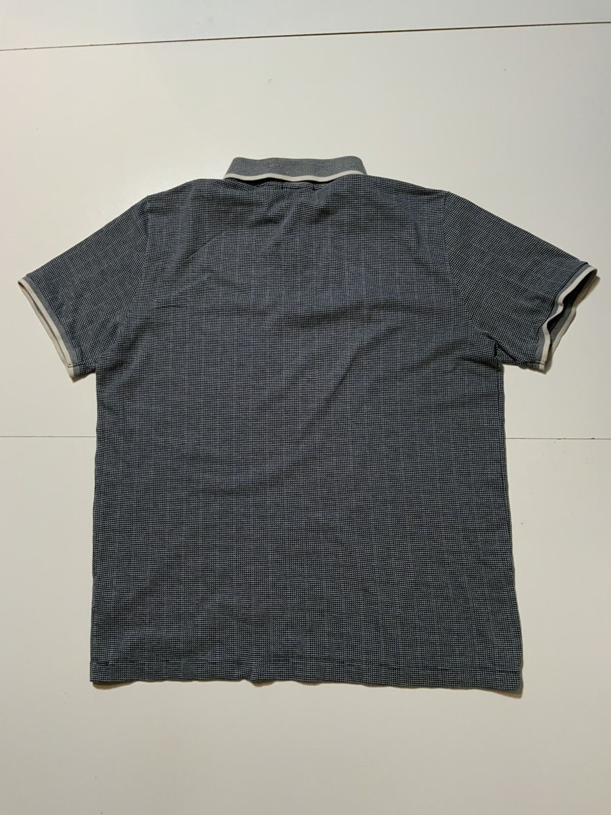 Theory $129 Theory Jacquard Band Ticking Short Sleeve Polo Shirt Size US XL / EU 56 / 4 - 3 Thumbnail
