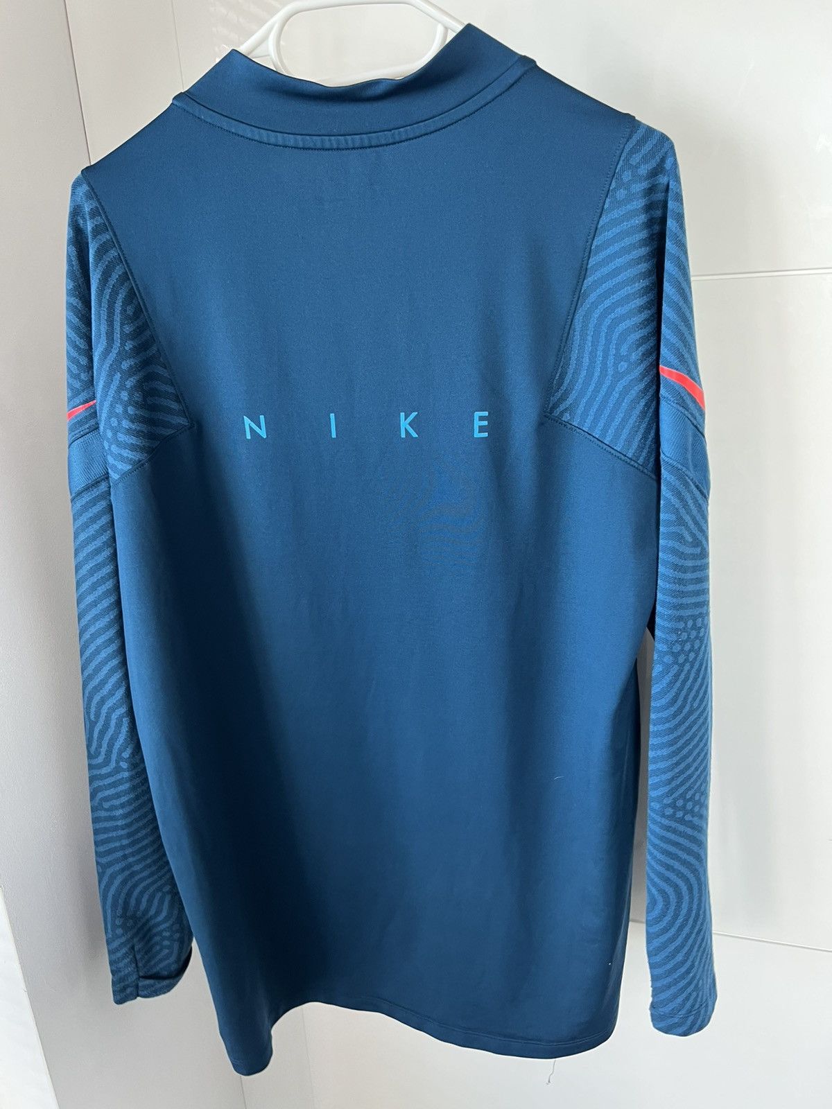 Nike Nike Dry-Fit Football Strike Drill Training 1/3 Zip Shirt Size US L / EU 52-54 / 3 - 4 Thumbnail