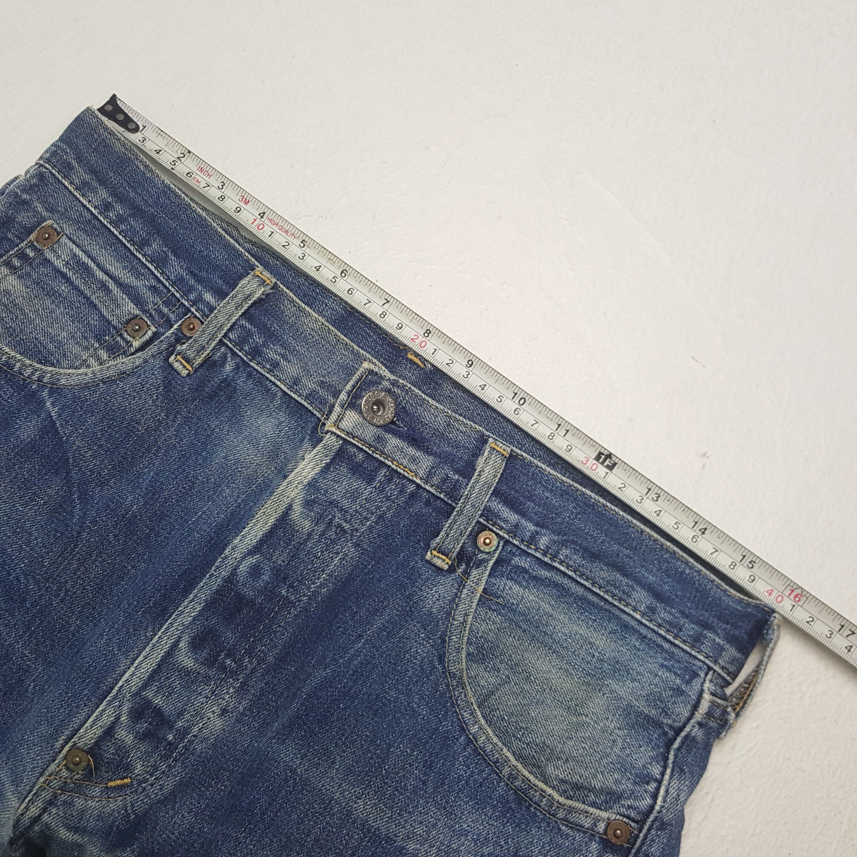 Levi's × Vintage Vintage Levi's Selvedge American Distressed Denim Jeans Size US 32 / EU 48 - 9 Thumbnail