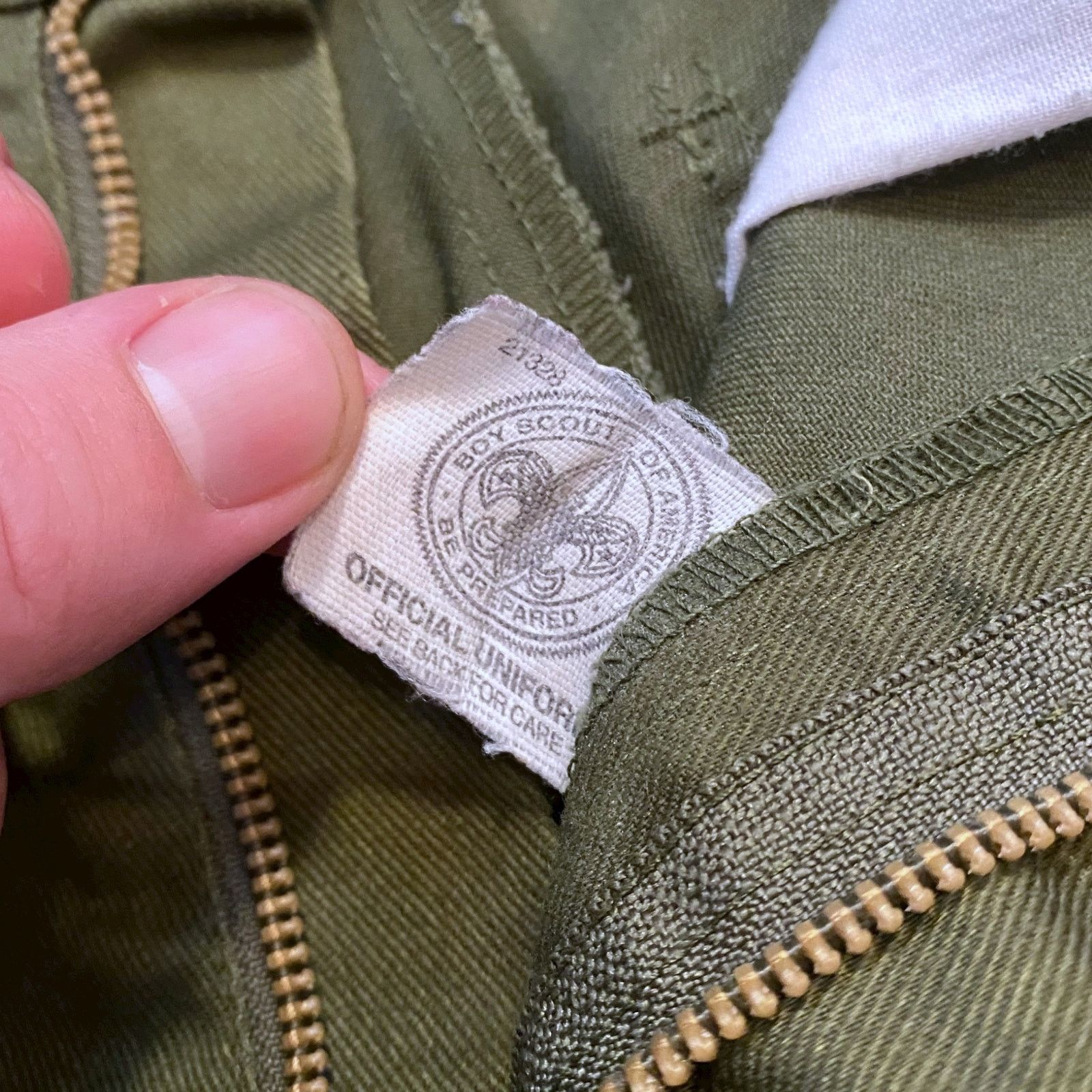 Vintage Vintage Boy Scout Uniform Olive Green Slim Fit Chino Pants Size 28" / US 6 / IT 42 - 7 Thumbnail