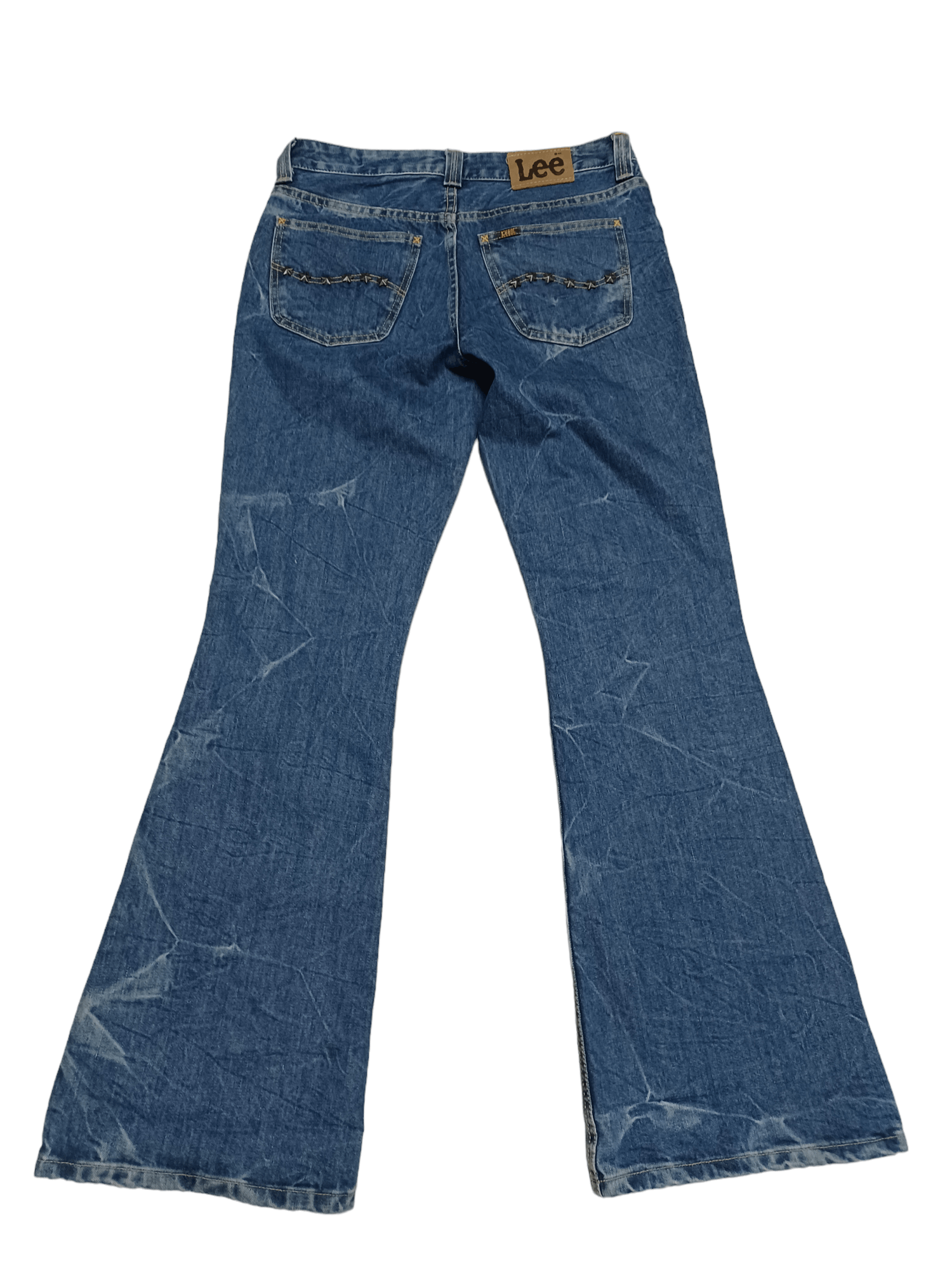 Lee VINTAGE FLARED LEE FELTON 90S AVANTGARDE JEANS DENIM Size US 33 - 2 Thumbnail