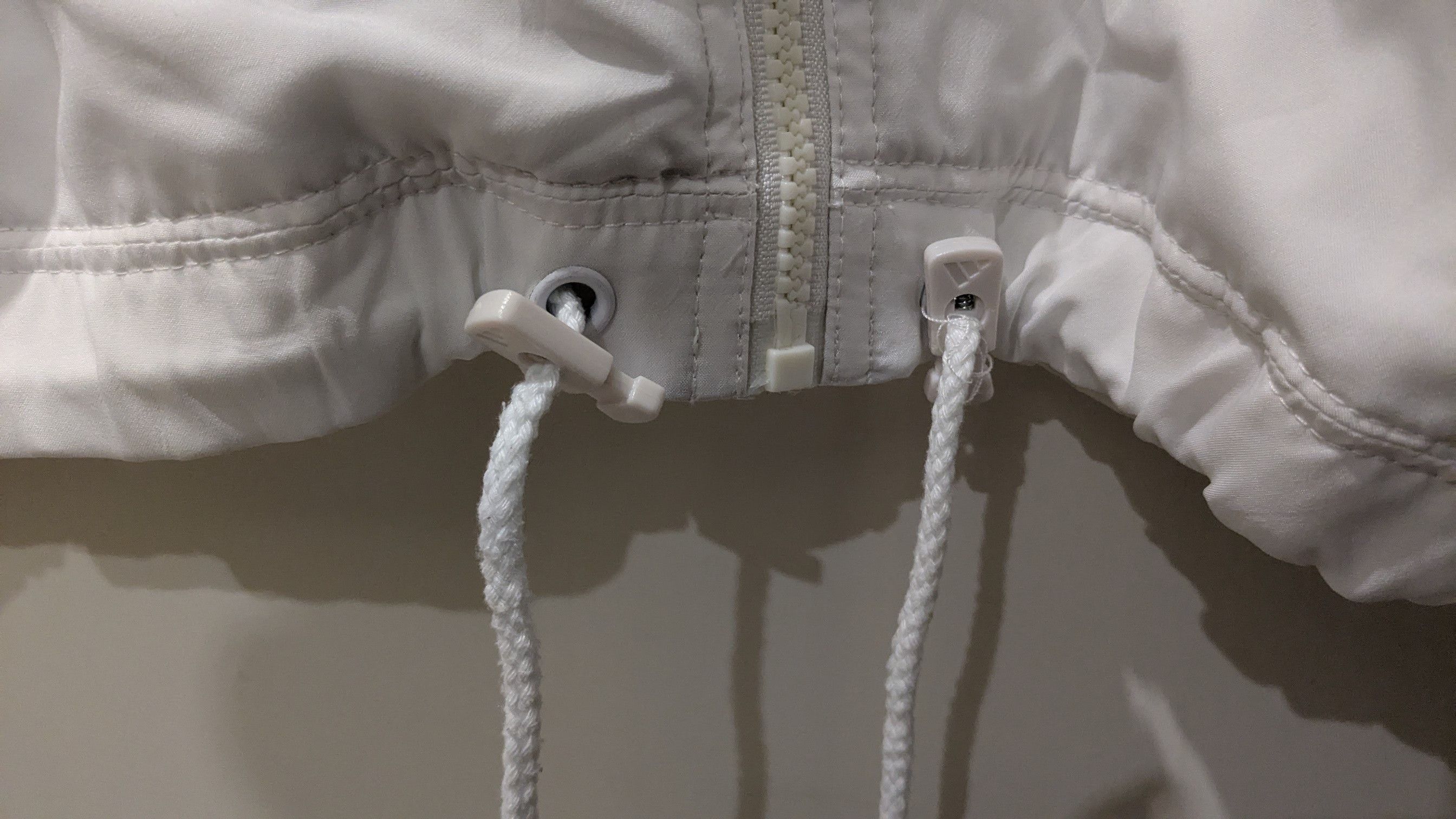 Adidas × Vintage Vintage adidas Y2K Nylon White Jacket Size US L / EU 52-54 / 3 - 7 Thumbnail