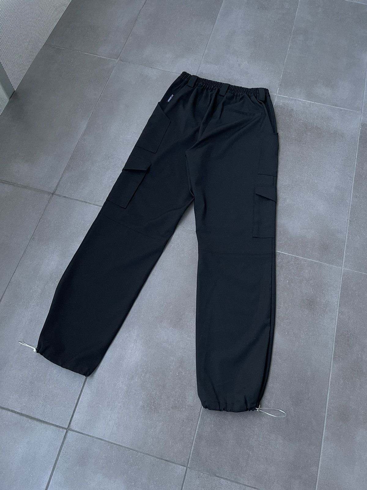 Han Kjobenhavn !DS! SS22 Han Kjobenhavn Cargo Black Wool Track Pants Size US 30 / EU 46 - 8 Thumbnail