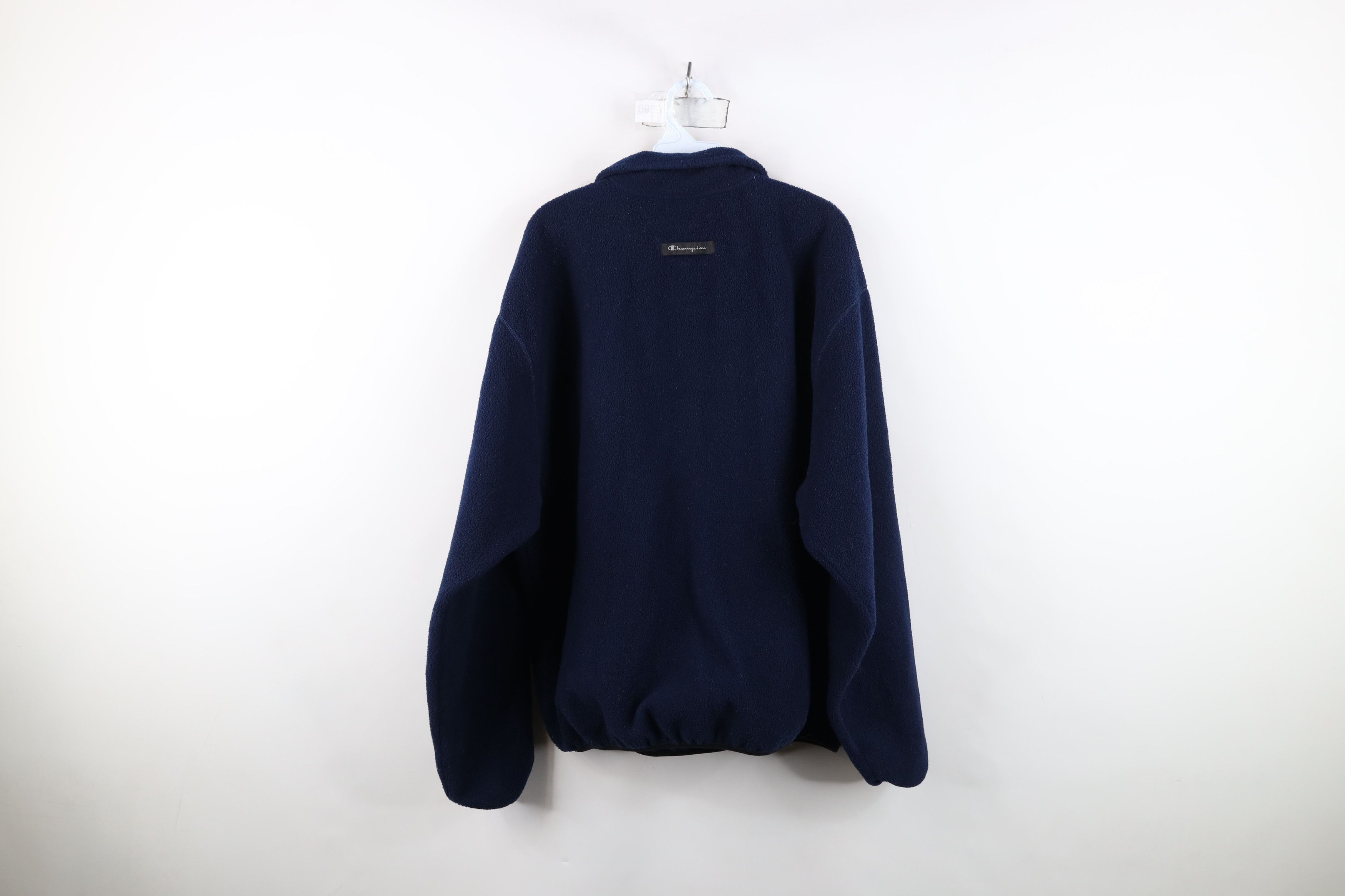 Champion Vintage 90s Champion Dame University Half Zip Fleece Sweater Size US XL / EU 56 / 4 - 12 Thumbnail