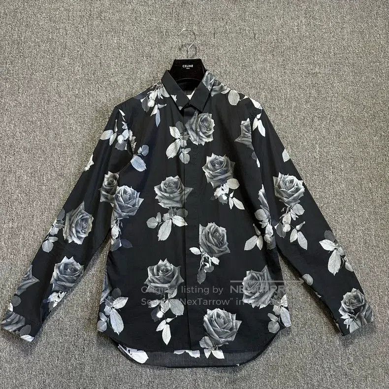Dior Dior size 39 Black Rose Flower Shirt Size US M / EU 48-50 / 2 - 1 Thumbnail