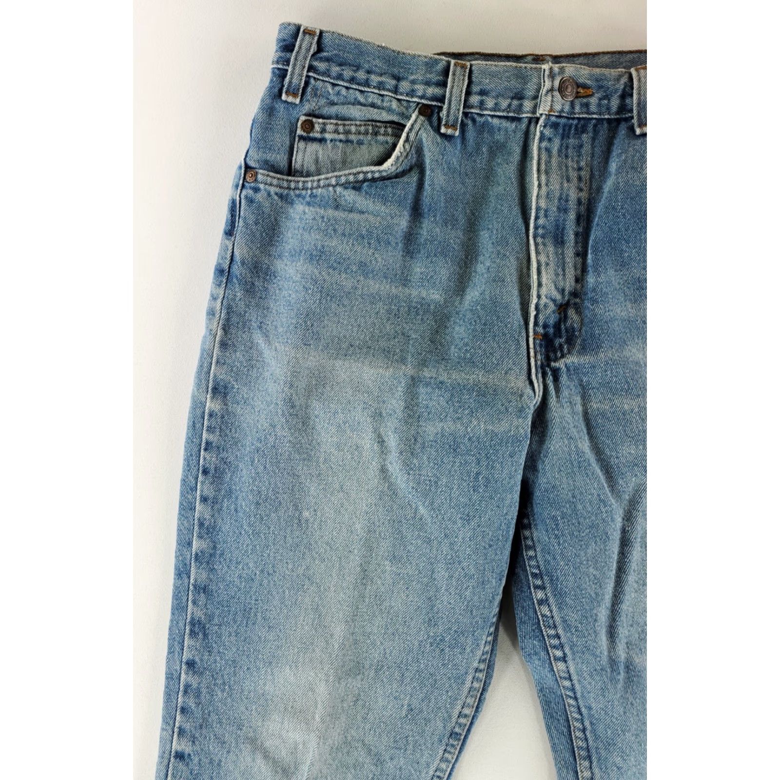 JCPenney JC Penney Plain Pockets VTG Blue Jeans Made USA Mens 33x31 Inseam 30 32 Blue Straight 32 Mens Blue Jeans VTG JC Penney Ballpark Size US 32 / EU 48 - 4 Thumbnail