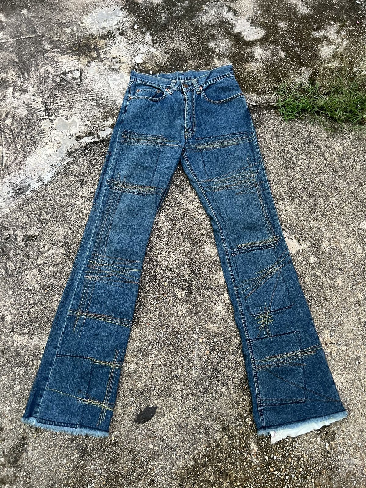 Hysteric Glamour Rare Hysteric Glamour Patchwork Denim Size US 28 / EU 44 - 2 Thumbnail