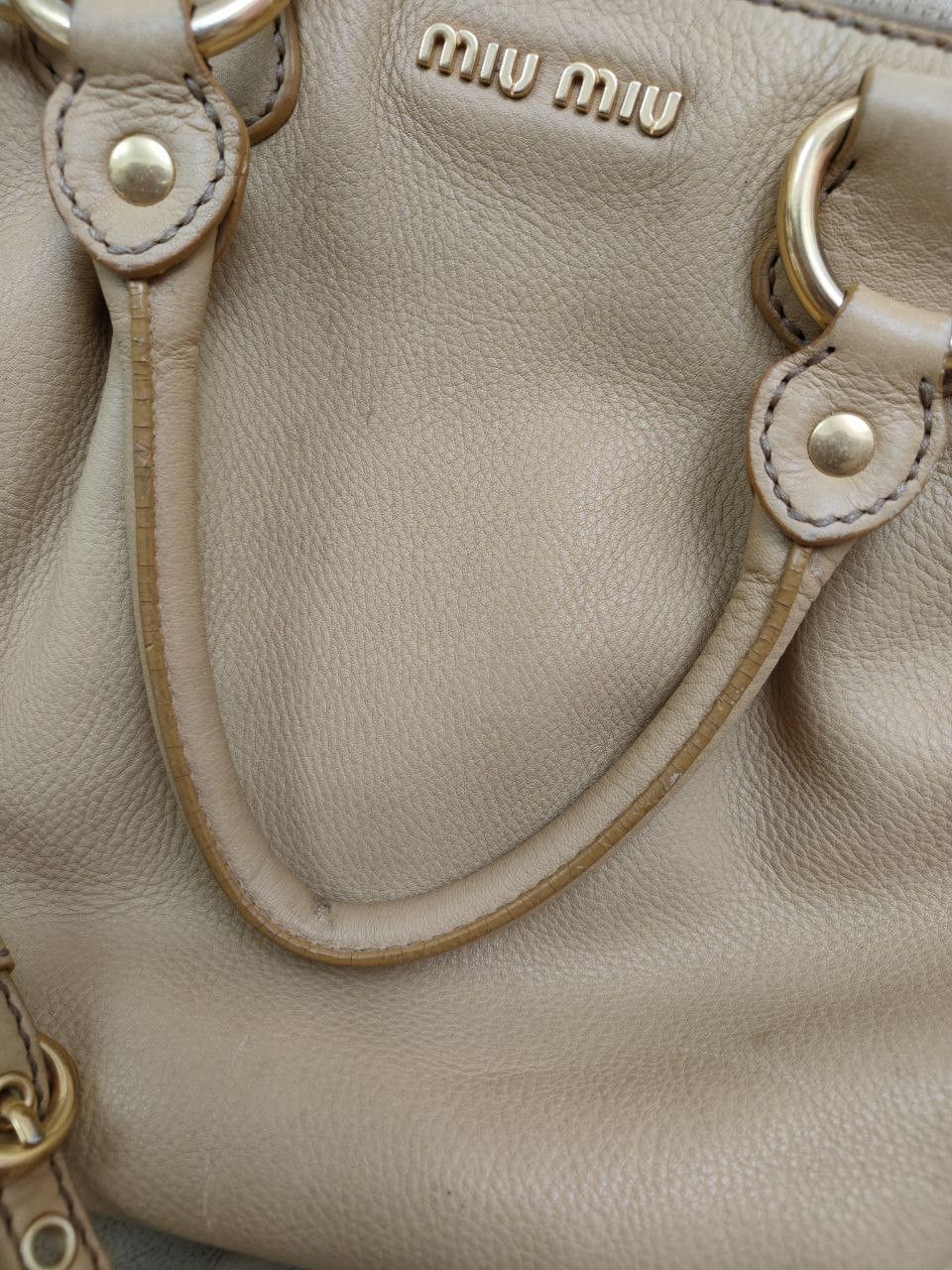 Miu Miu Miu Miu 2 Way Hand Shoulder Leather Bag Size ONE SIZE - 10 Thumbnail