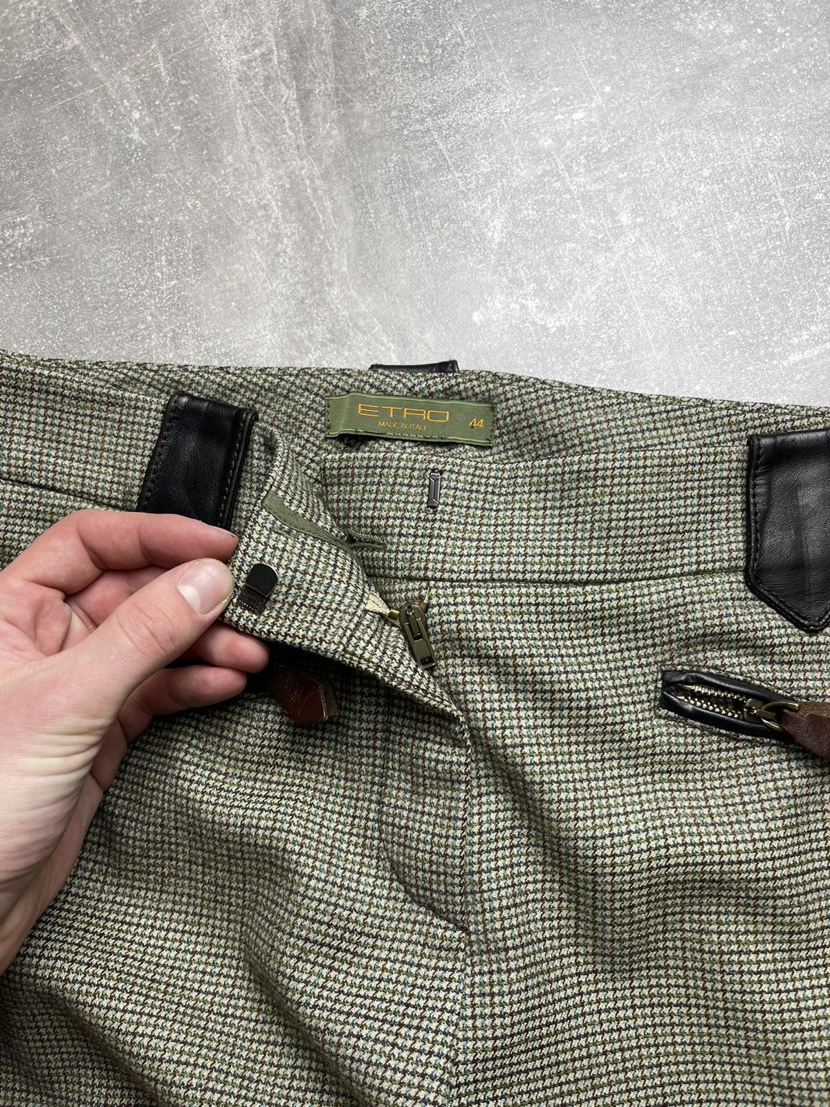 Etro Etro Milano Tailored Riding Style Pants Houndstooth Pattern Size 30" / US 8 / IT 44 - 12 Thumbnail
