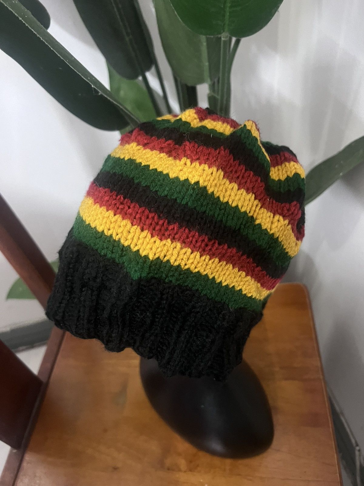 Vintage RASTA BEANIE HAT Size ONE SIZE - 2 Thumbnail
