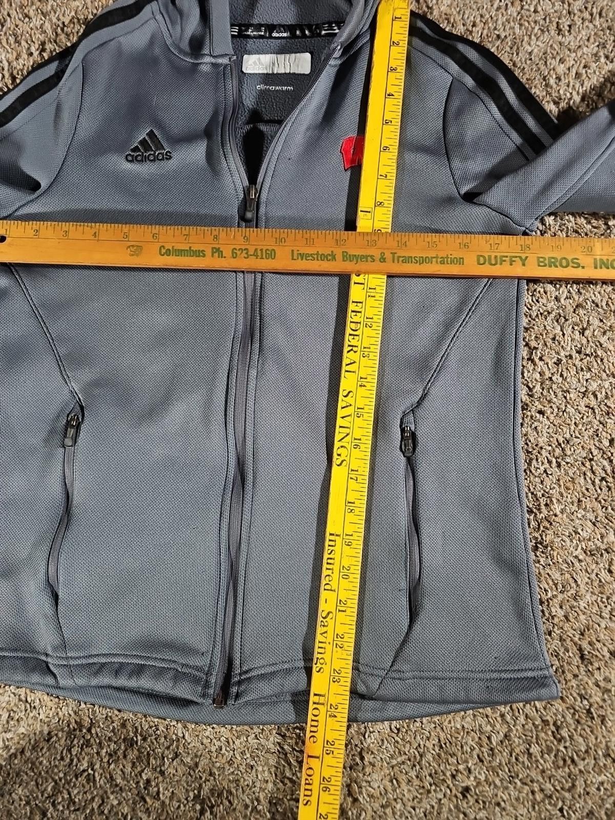 Adidas Adidas Wisconsin Badgers M Fullzip Hoodie Size ONE SIZE - 5 Thumbnail