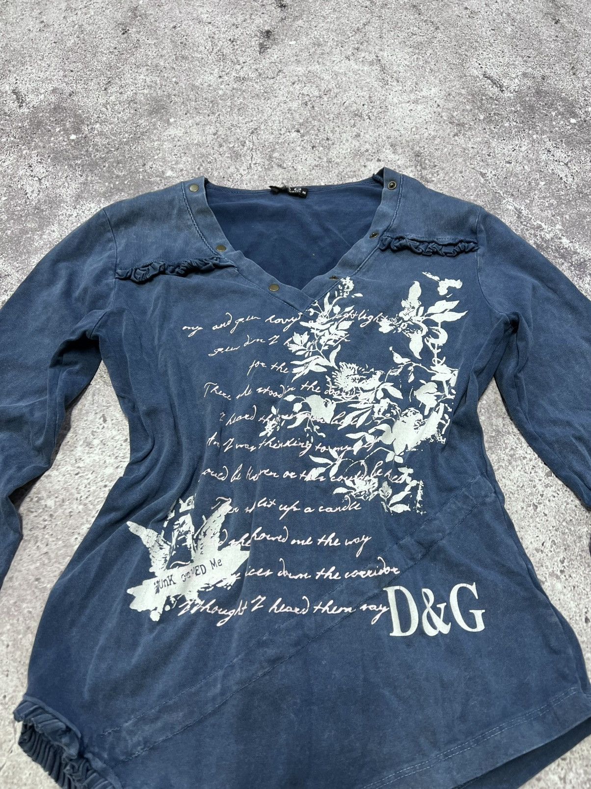 Dolce & Gabbana VTG Dolce & Gabbana All Over Print Top Long Sleeve Y2K Style Size M / US 6-8 / IT 42-44 - 4 Thumbnail