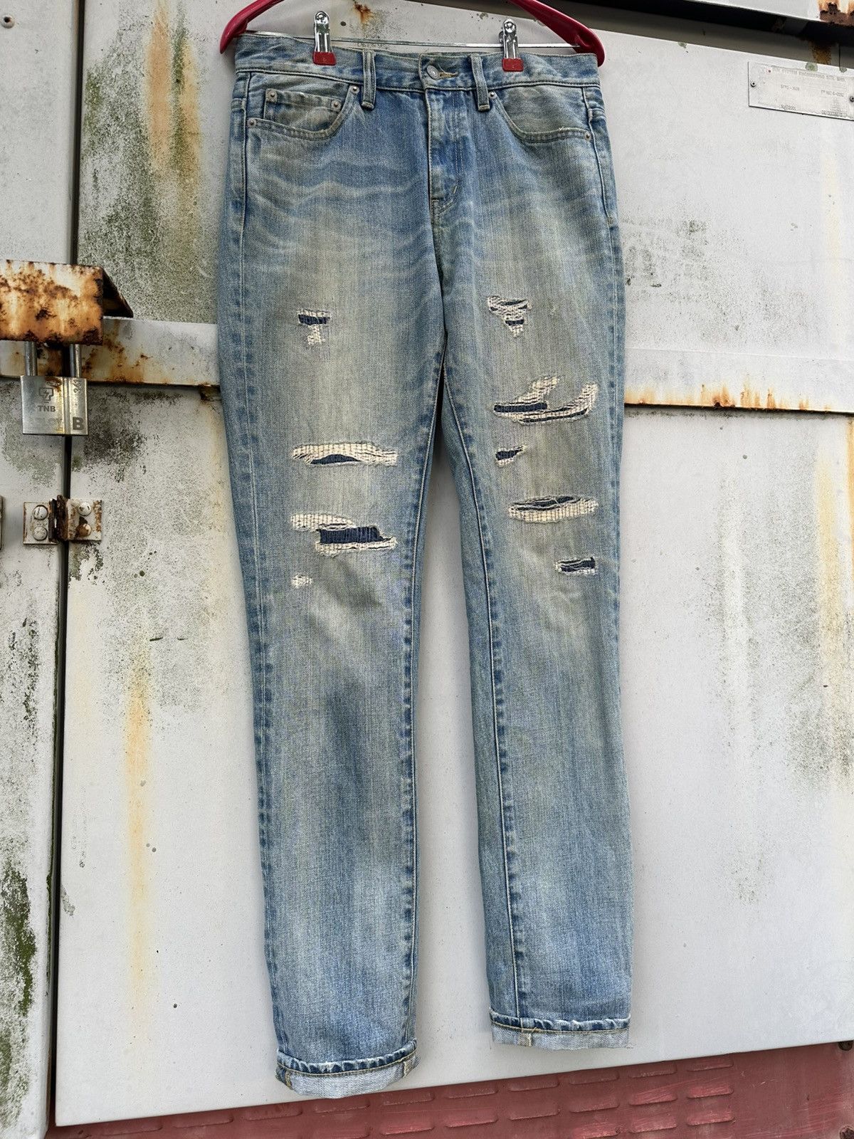 MOUSSY 👹Moussy By Azul Distressed Skinny Jeans Size US 31 - 2 Thumbnail