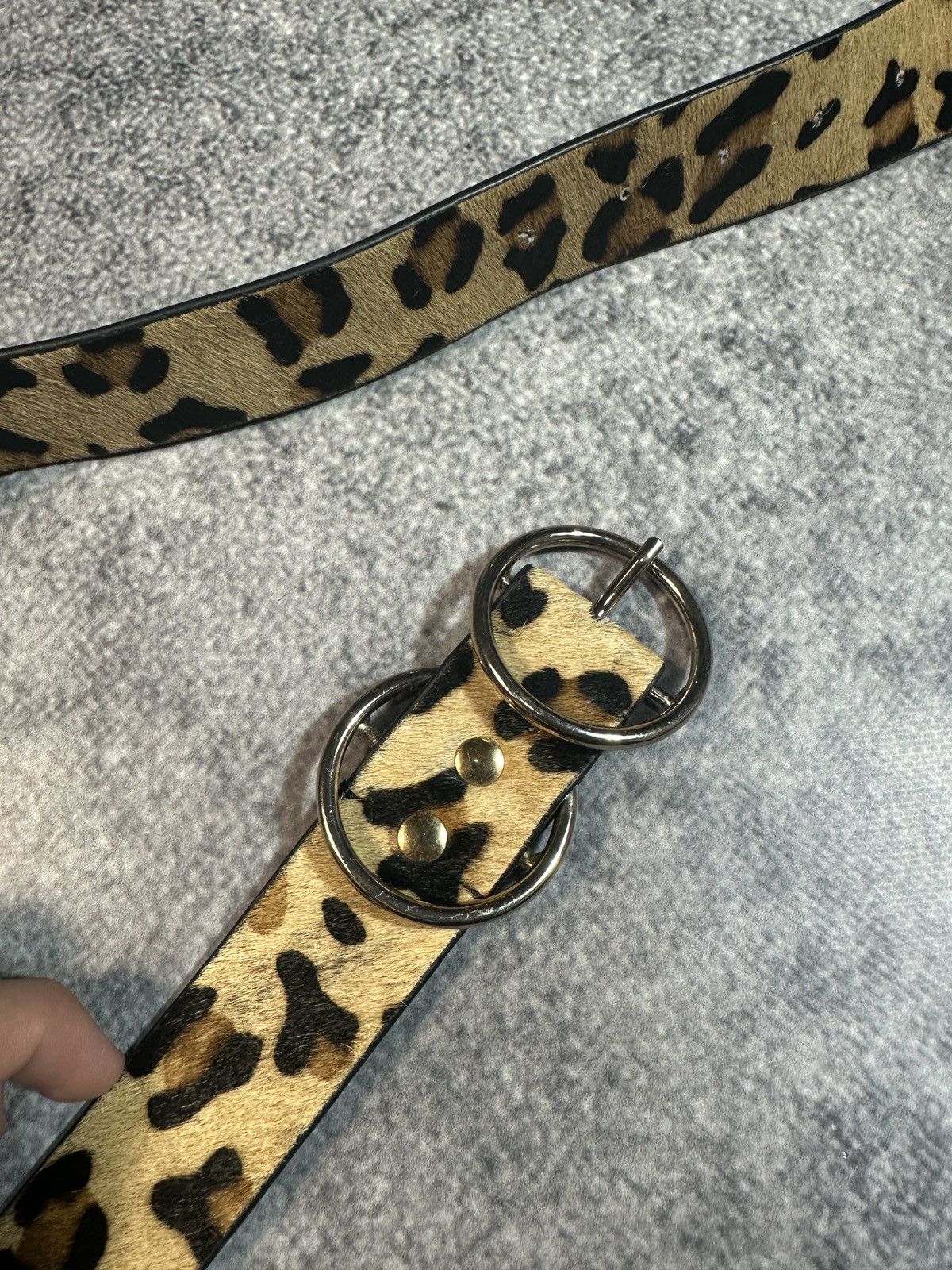 Other Y2K Leopard Belts Rare Streetwear Avant Garde Style USA VTg Size ONE SIZE - 3 Thumbnail