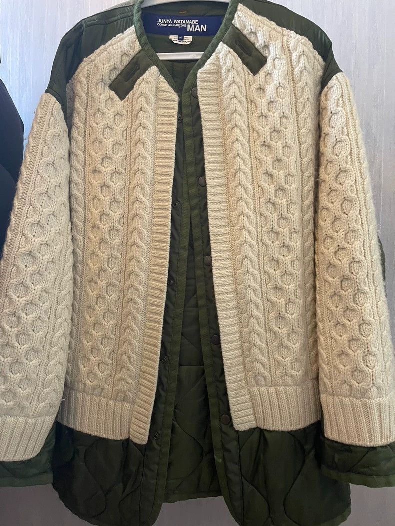 Junya Watanabe Junya Watanabe Cotton-knitted stitching jacket with inner Size US M / EU 48-50 / 2 - 1 Thumbnail