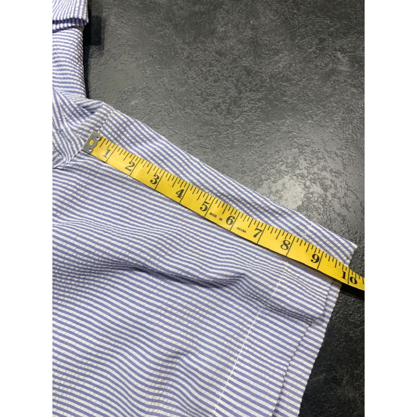 Vintage Fairway & Greene Men's Golf Shorts Size 42 Blue & White Stripe Seersucker Casual Bermuda Size US 42 / EU 58 - 5 Thumbnail