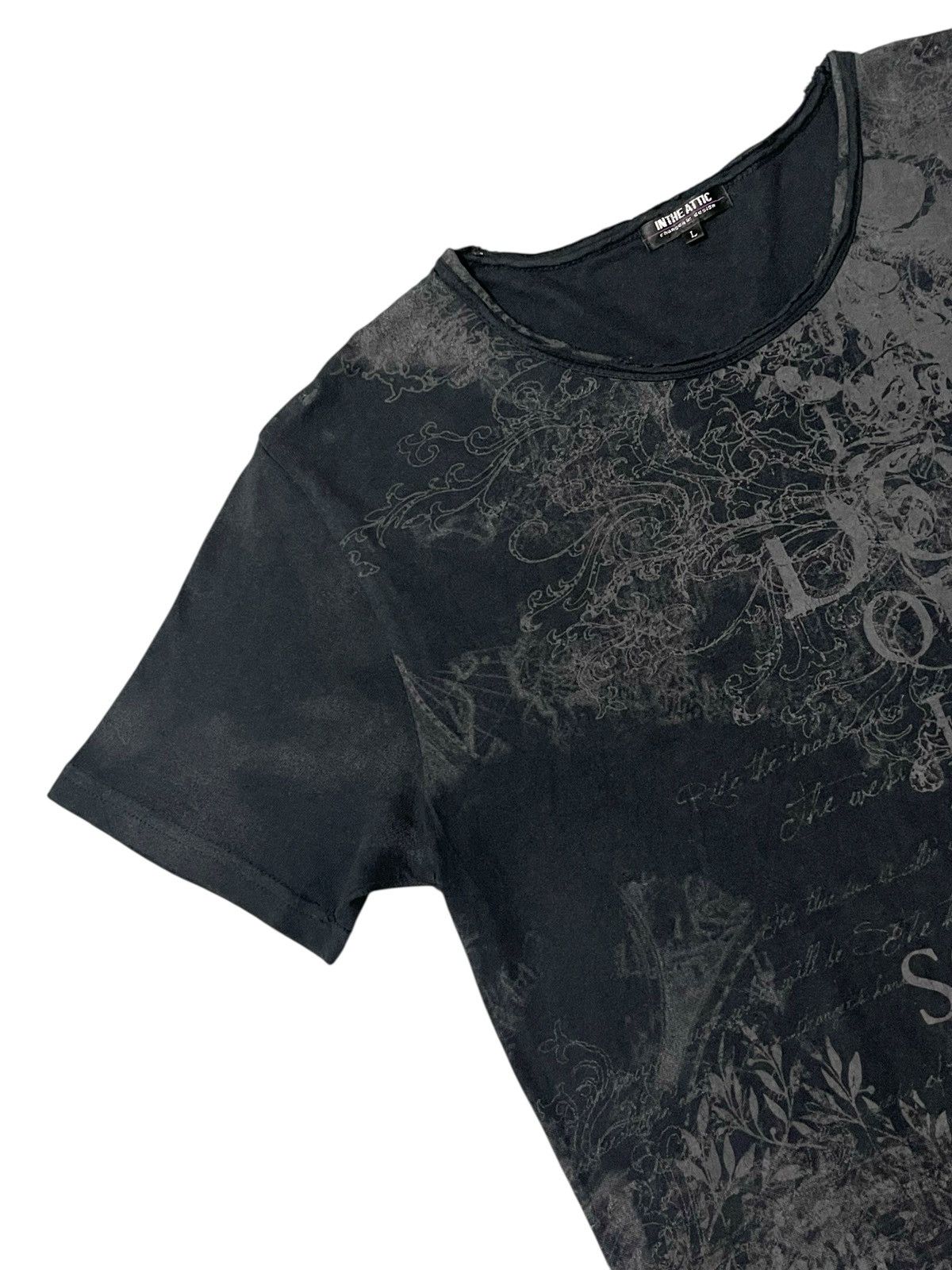 In The Attic IN THE ATTIC Changeabi Design Faded Style Punk Poem Tshirt Size US L / EU 52-54 / 3 - 3 Thumbnail