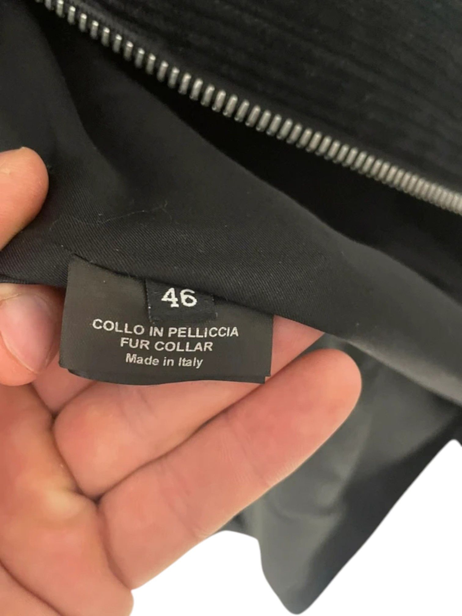 Gucci Gucci Black Corduroy Biker Jacket with Fur Collar, Italy Size US S / EU 44-46 / 1 - 3 Thumbnail