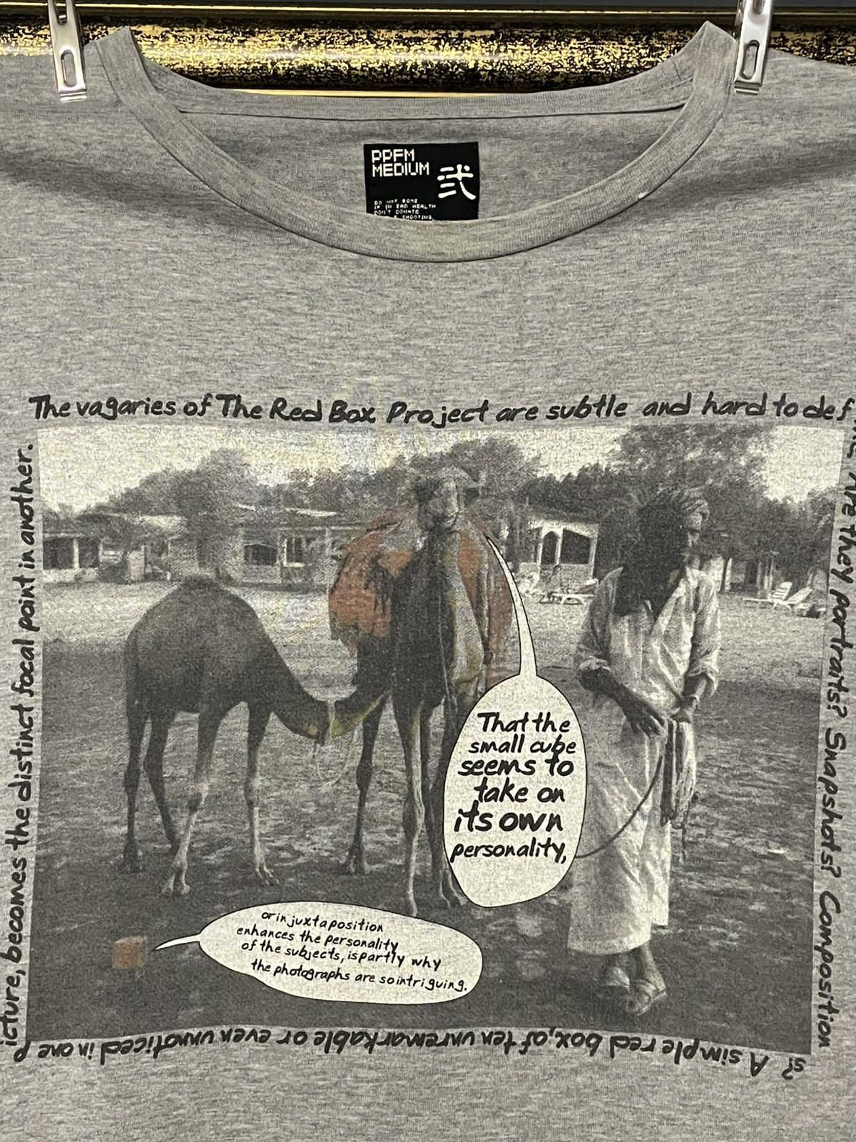 PPFM Vintage 1990s Japan Designer PPFM X The Red Box Photo Tshirt Size US S / EU 44-46 / 1 - 3 Thumbnail