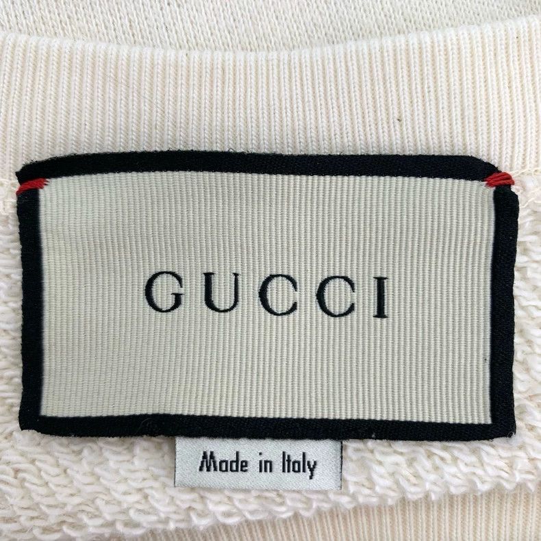 Gucci Gucci Logo sequin piglet embroidered round-neck white cotto Size US S / EU 44-46 / 1 - 5 Thumbnail