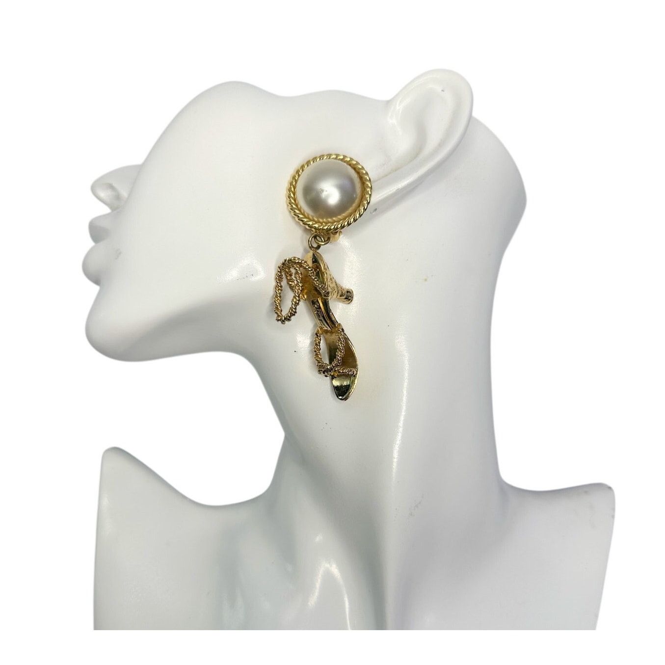 Salvatore Ferragamo Salvatore Ferragamo Vintage High Heel Shoe Earrings Size ONE SIZE - 16 Thumbnail