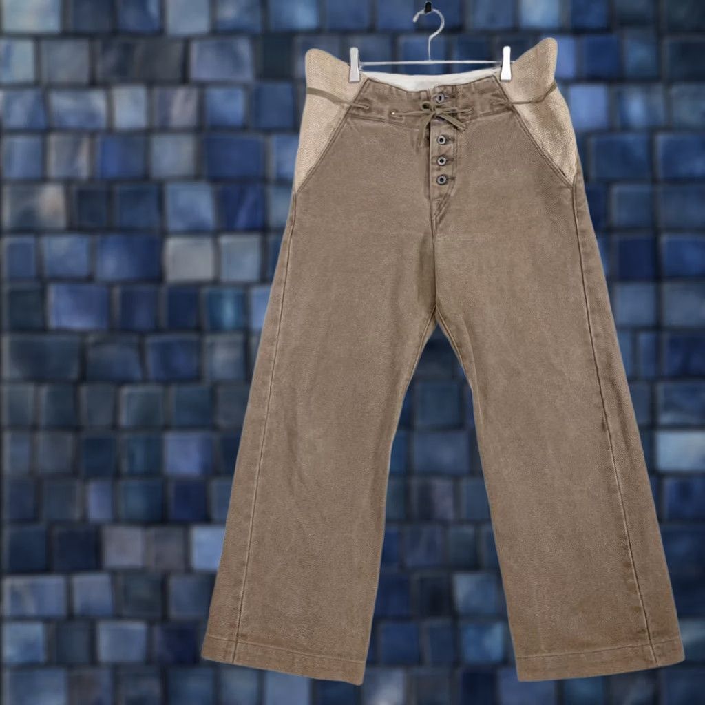 Kapital KAPITAL Men's Pants Brown Linen/Cotton Casual Size L USED Size US 33 - 1 Thumbnail