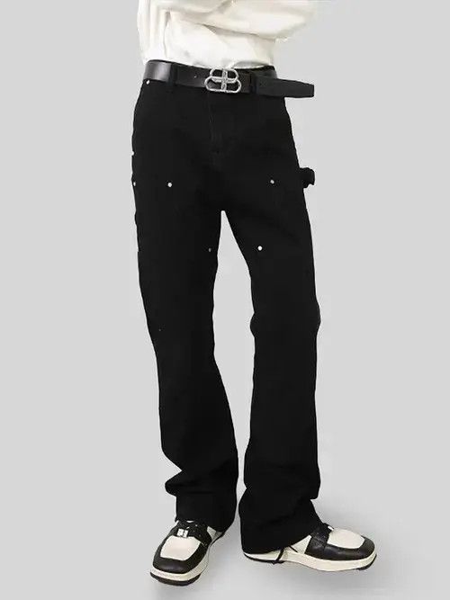 Japanese Brand Casual loose fitting straight leg jeans Size US 30 / EU 46 - 4 Thumbnail