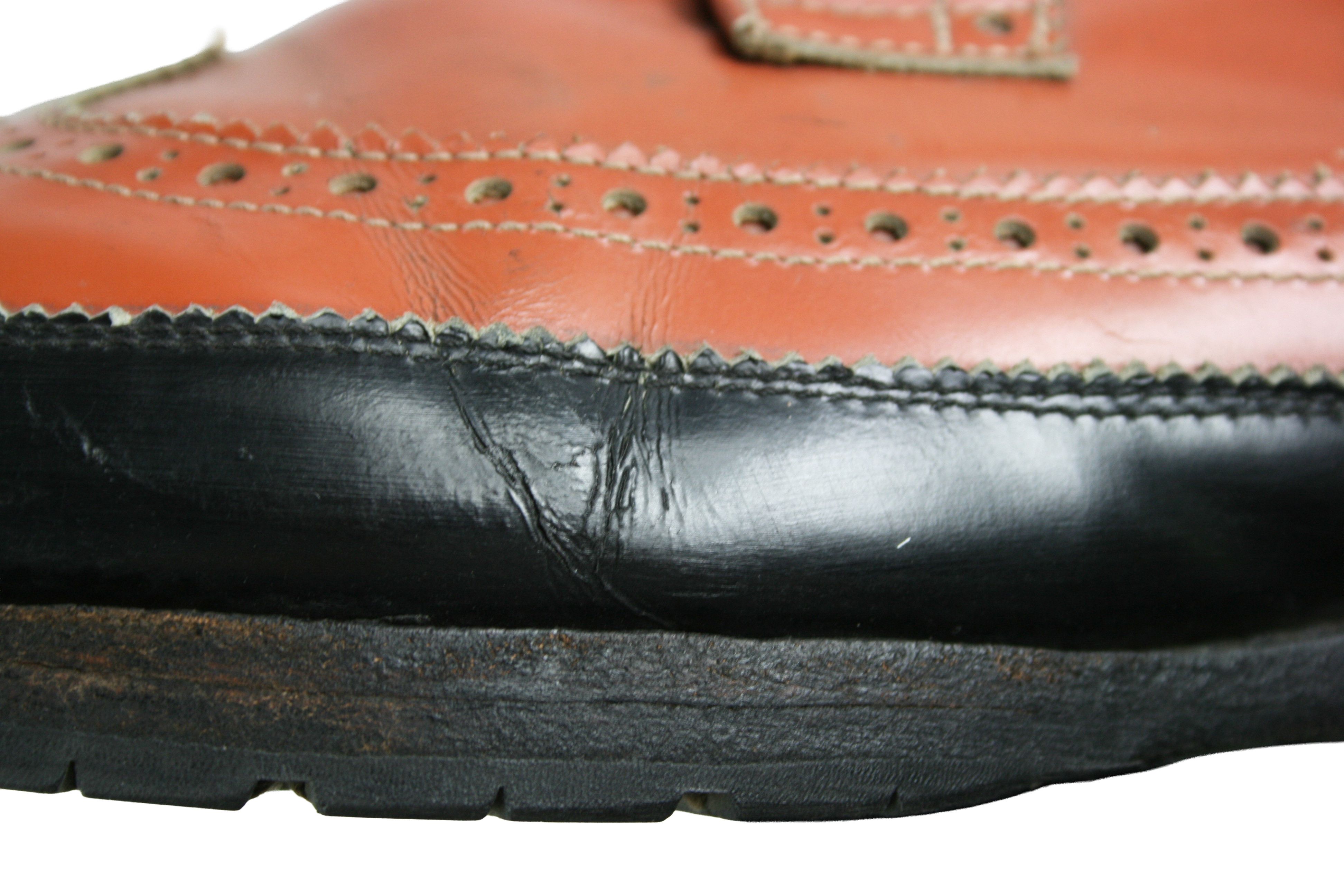 Dsquared2 00S Brogue Wingtip Leather Boots Vintage Size US 10 / EU 43 - 6 Thumbnail