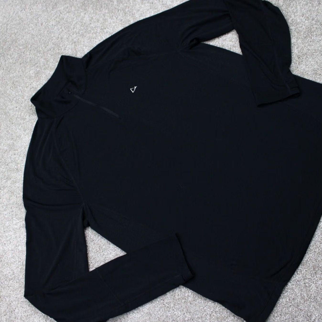 Vintage Paradox Sweatshirt Mens XL Black 1/4 Zip Poly/Merino Wool L/S Stretch Shirt Size US XL / EU 56 / 4 - 6 Thumbnail