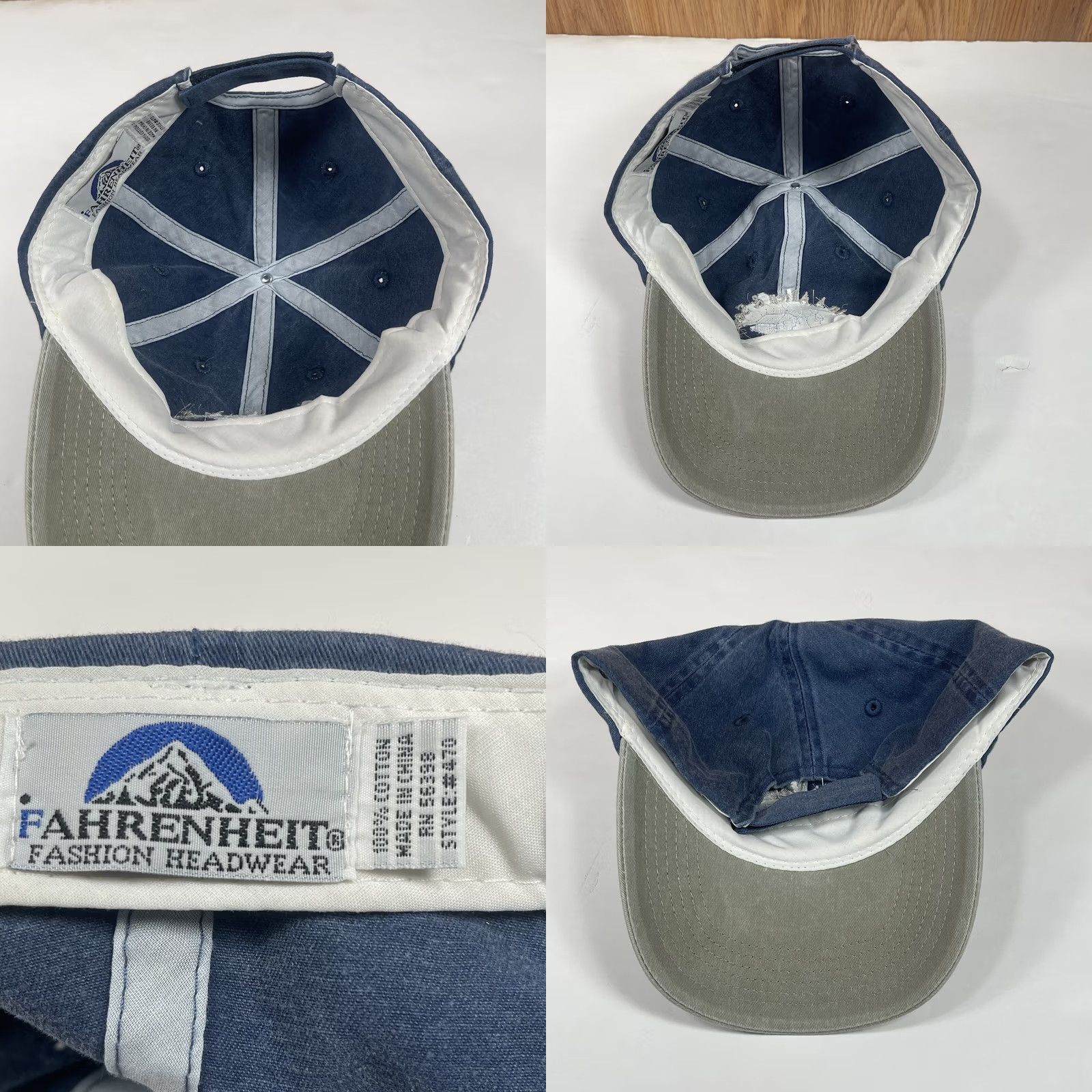 Vintage Fahrenheit Baseball Cap Blue Adult Adjustable Hat Mens Cap Embroidered Logo Classic Builders Allen & Sons Size ONE SIZE - 8 Thumbnail