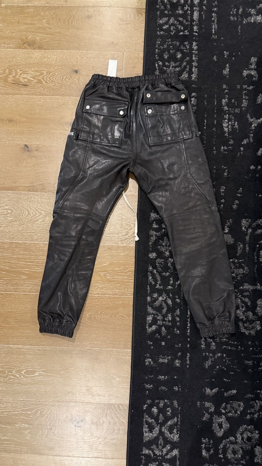 Rick Owens BAUHAUS LEATHER PANTS Size US 32 / EU 48 - 2 Thumbnail