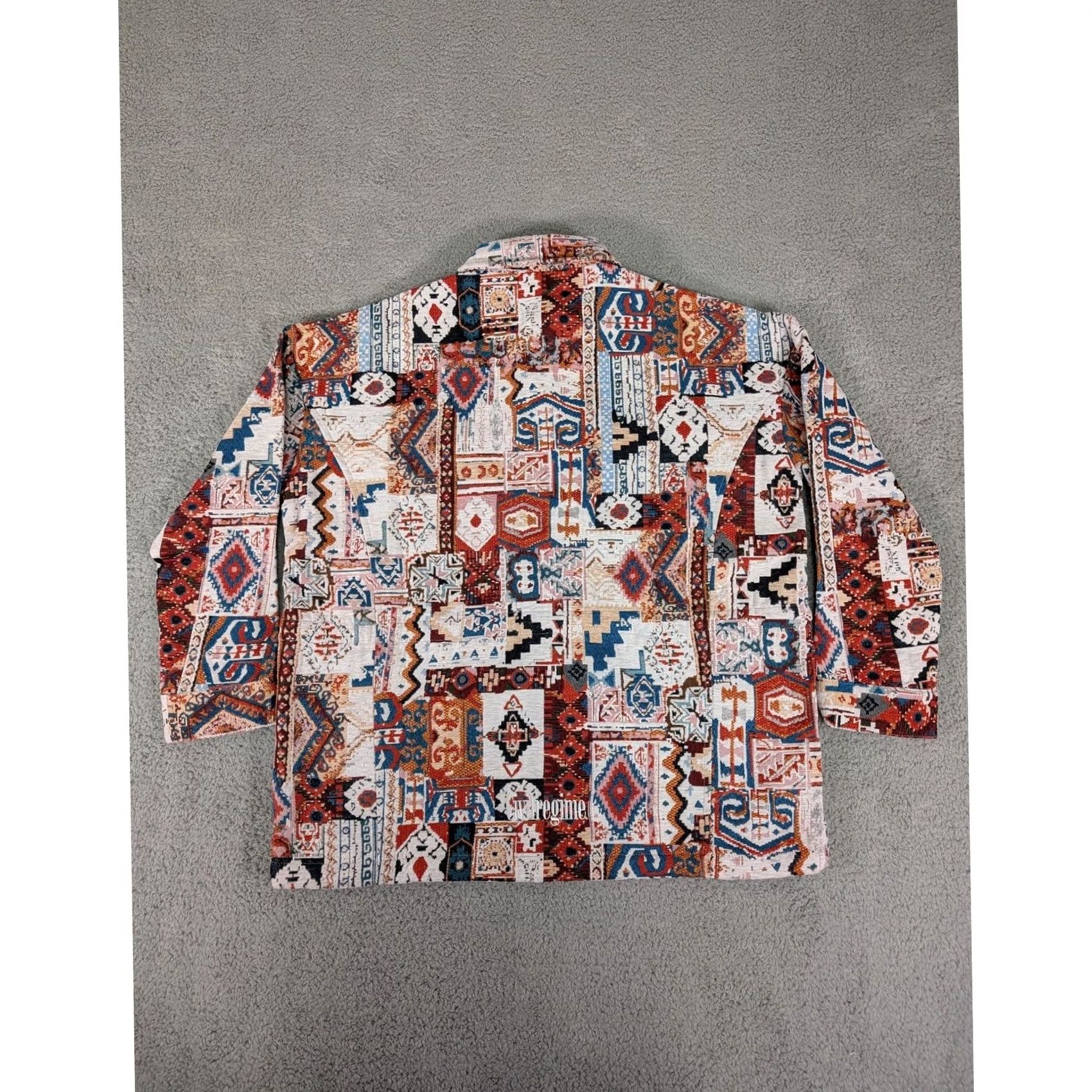 Vintage VINTAGE Civil Regime Jacket Mens XS Tapestry Woven Aztec Print Streetwear Poly Size US XS / EU 42 / 0 - 6 Thumbnail