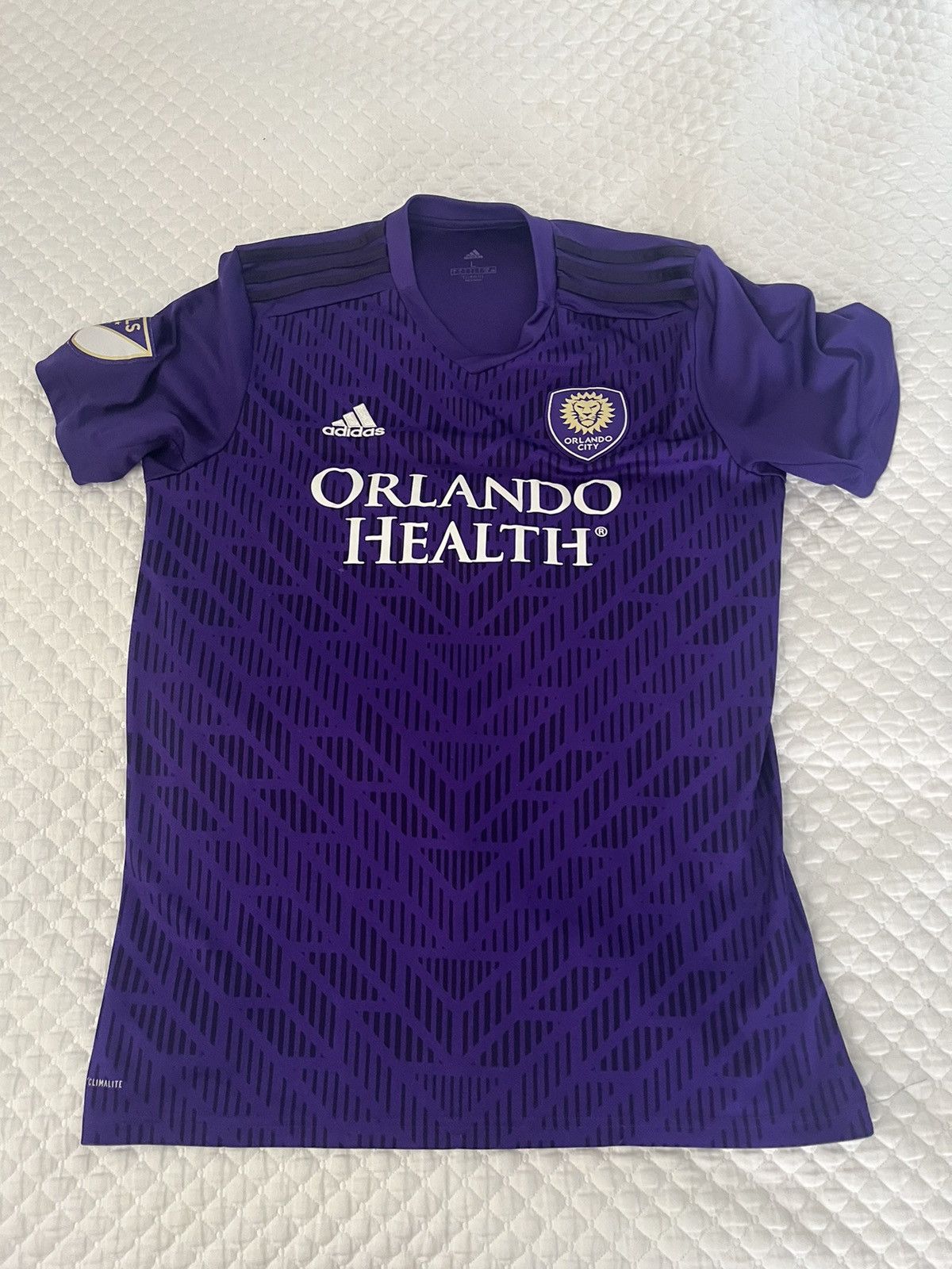 Adidas Orlando City Soccer Jersey Size US L / EU 52-54 / 3 - 1 Thumbnail