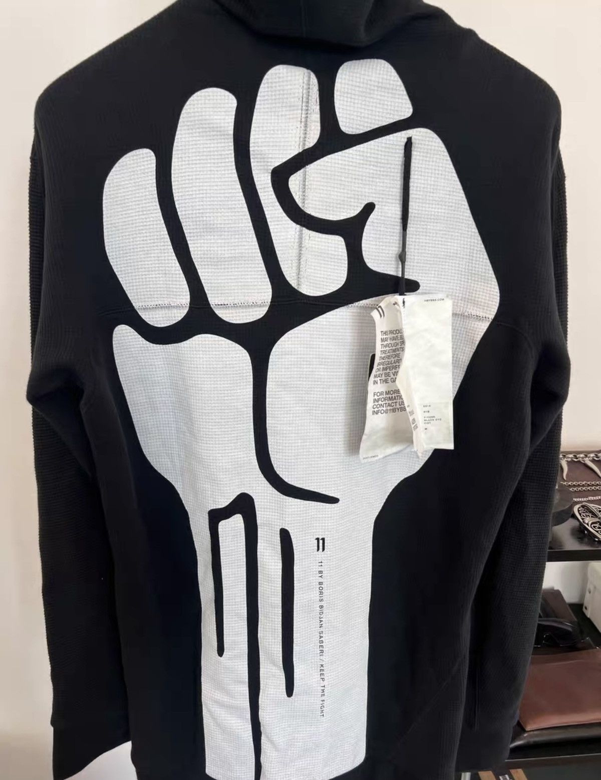 11 By Boris Bidjan Saberi 11ByBBS Graphic Print Hoodie with Balaclava Size US M / EU 48-50 / 2 - 5 Thumbnail