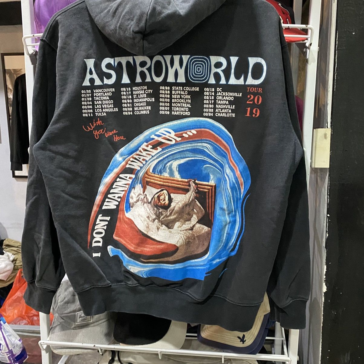 Rap Tees × Travis Scott Travis Scott Astroworld 2019 Tour Merch Hoodie Medium Mens Size US M / EU 48-50 / 2 - 4 Thumbnail