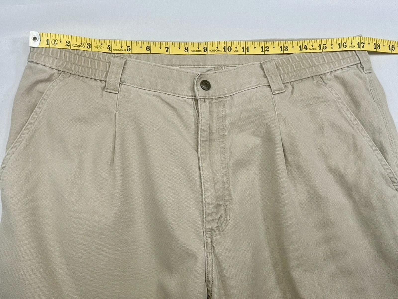 L.L. Bean L.L. Bean Vintage Pleated Straight Leg Chino Brown Men 34/30 Size US 34 / EU 50 - 3 Thumbnail