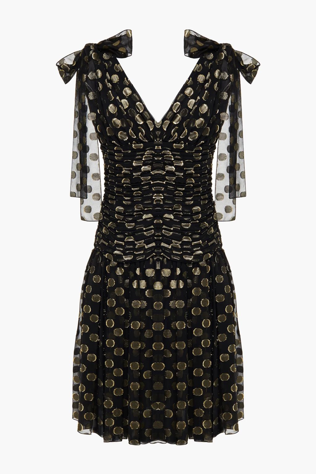 Dolce & Gabbana o1y0825 Sleeveless Midi Dress in Black/Gold Size M / US 6-8 / IT 42-44 - 1 Thumbnail