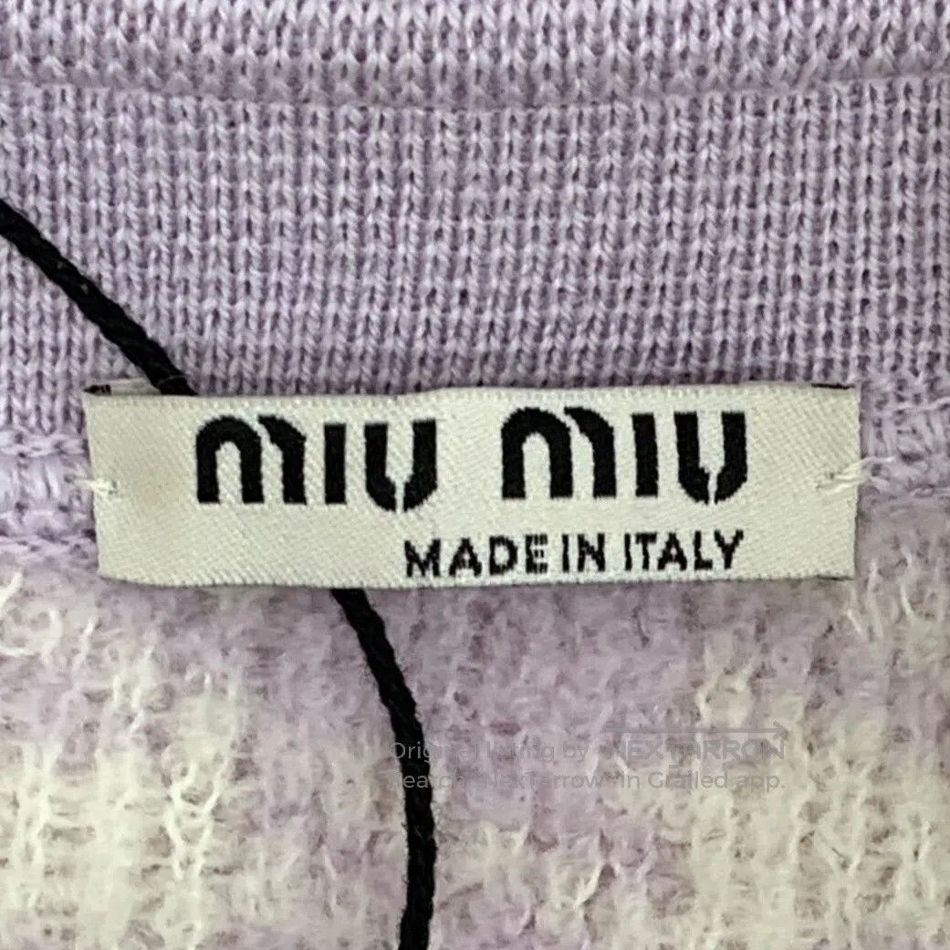 Miu Miu Miu Miu Light Purple Plaid Wool Peter Pan Collar Single Pe Size XS / US 0-2 / IT 36-38 - 5 Thumbnail