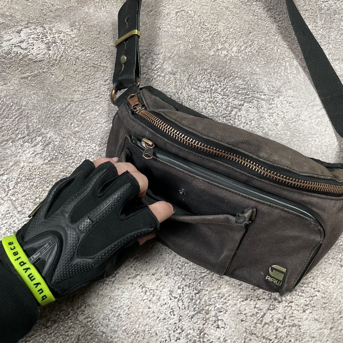 Vintage Vintage Y2K Black Shoulder Bag Military Strap Streetwear OS Size ONE SIZE - 4 Thumbnail