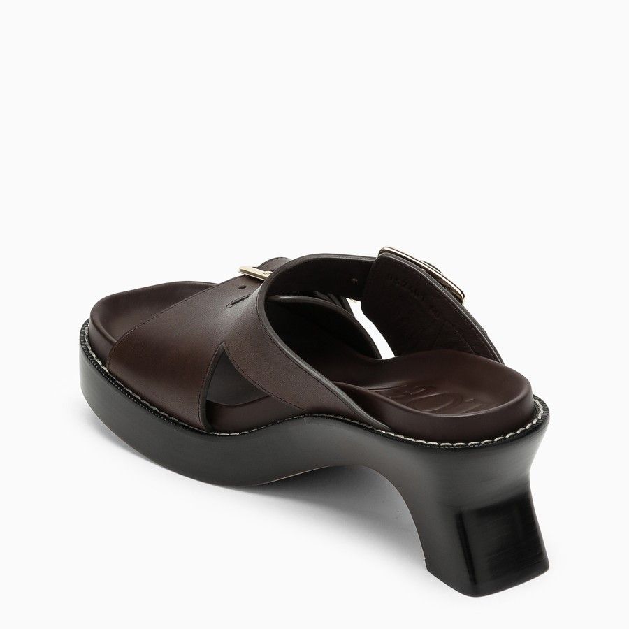 o1d2blof0824 Heel Slide Leather in Brown