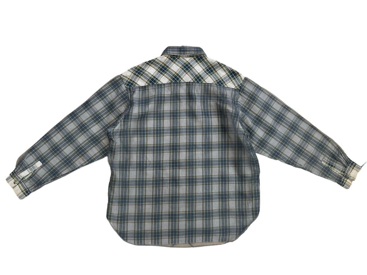 20471120 Vintage 90s MILK BOY Japan Hybrid Flannel Shirt Size US L / EU 52-54 / 3 - 2 Thumbnail