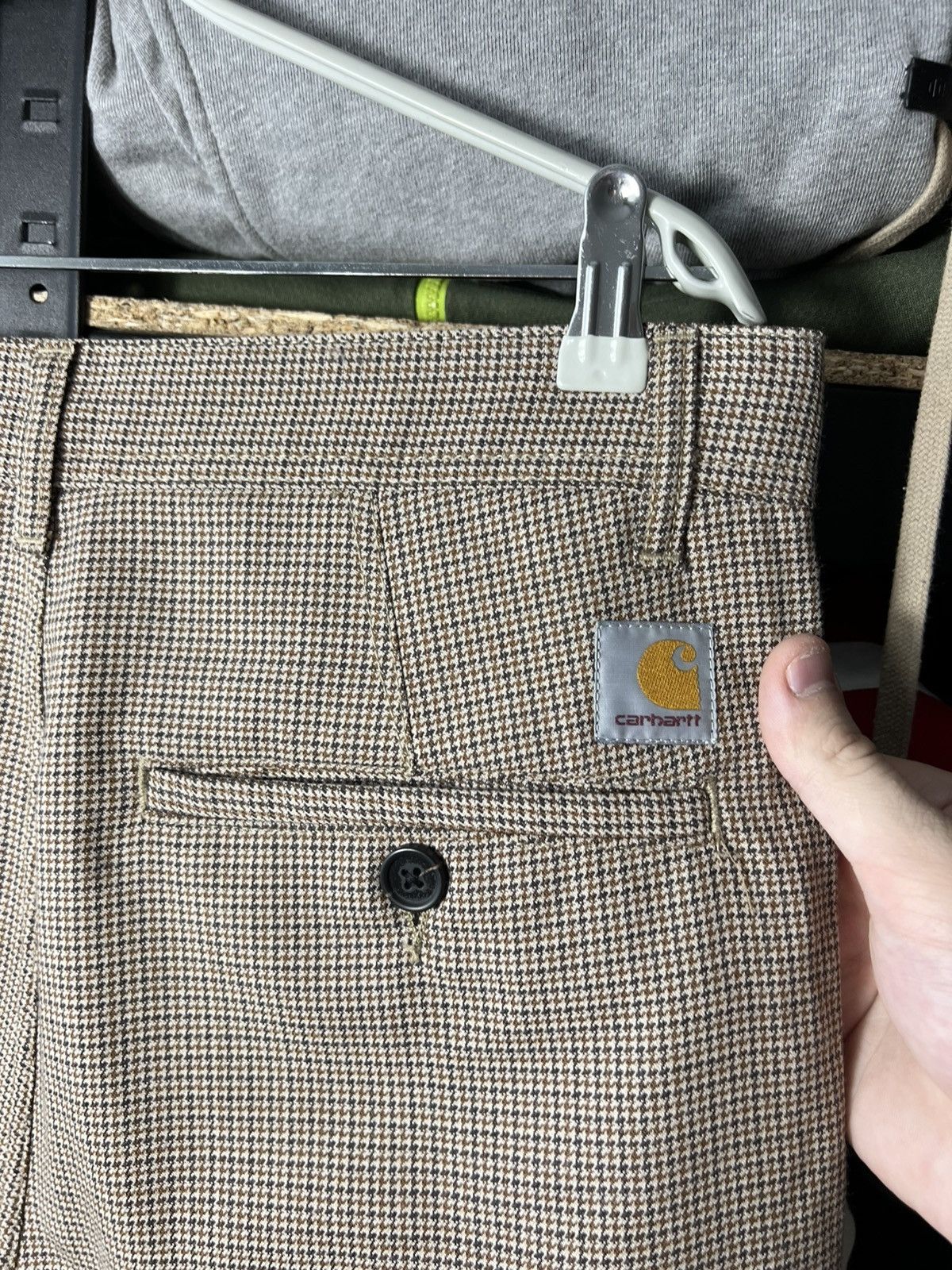 Carhartt Wip Carhartt WIP Menson Pant Wool Houndstooth Brown Size 32 Size US 32 / EU 48 - 9 Thumbnail