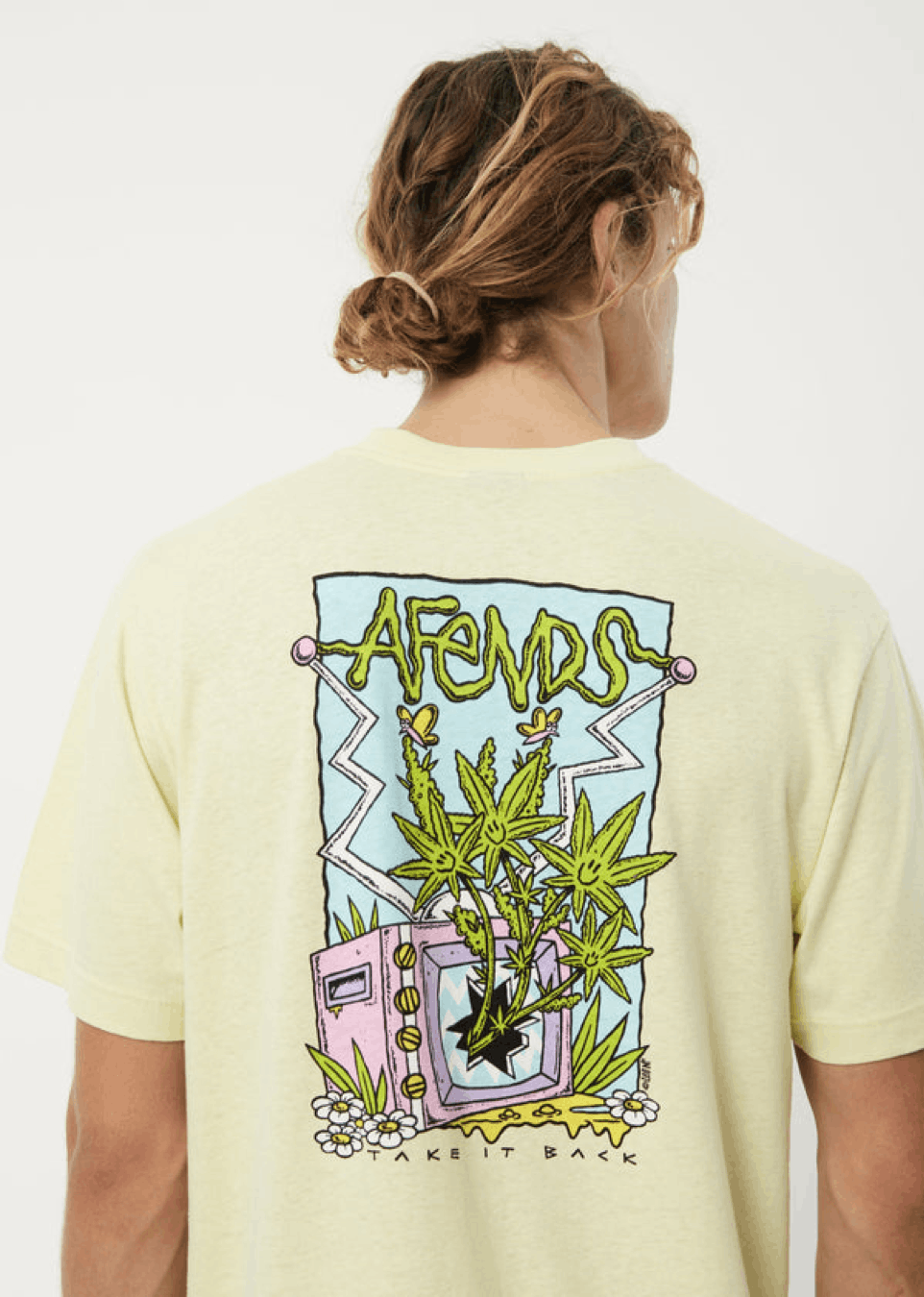 Afends BNWT Afends - Take It Back - Hemp Weed Yellow T-Shirt Medium Size US M / EU 48-50 / 2 - 15 Thumbnail